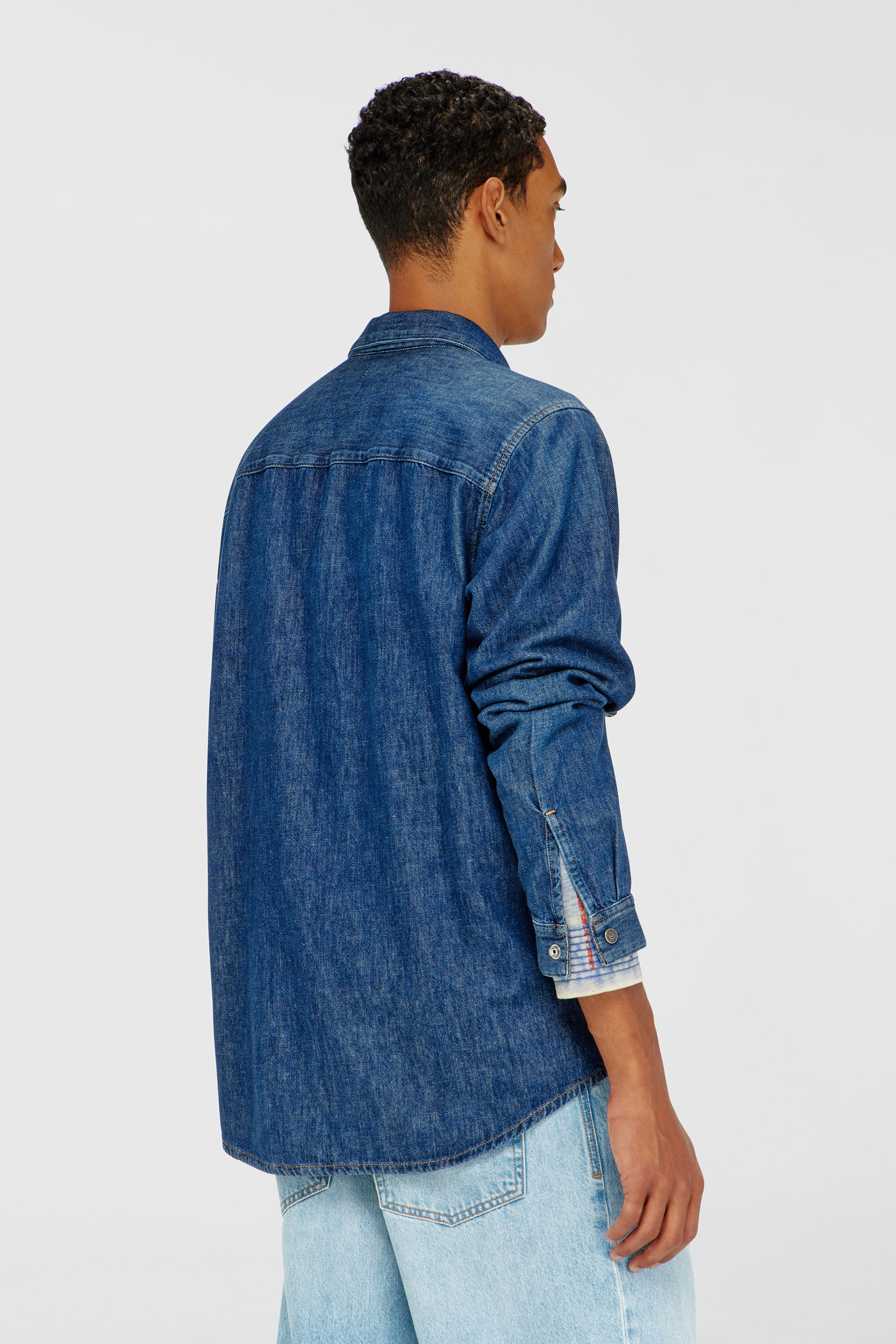 Diesel - D-SIMPLY, Chemise en denim Homme in Bleu - 4