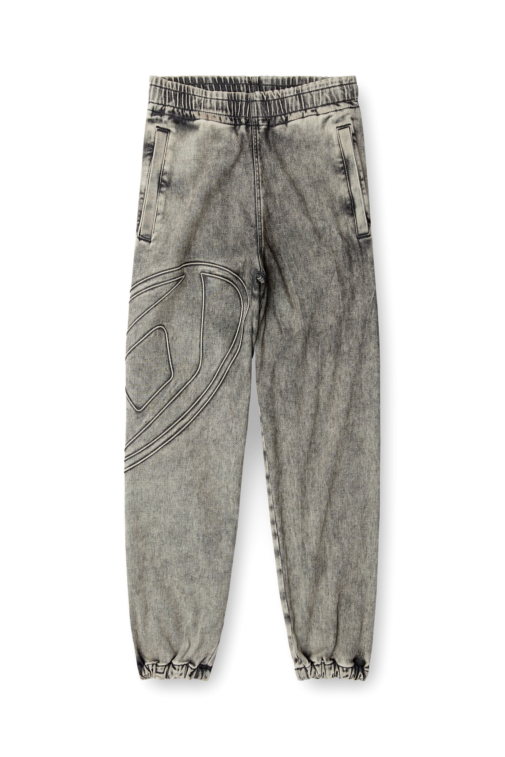 Diesel - Slim D-Pint Track Denim 0ABDA Mixte, Noir/Gris foncé - Image 2