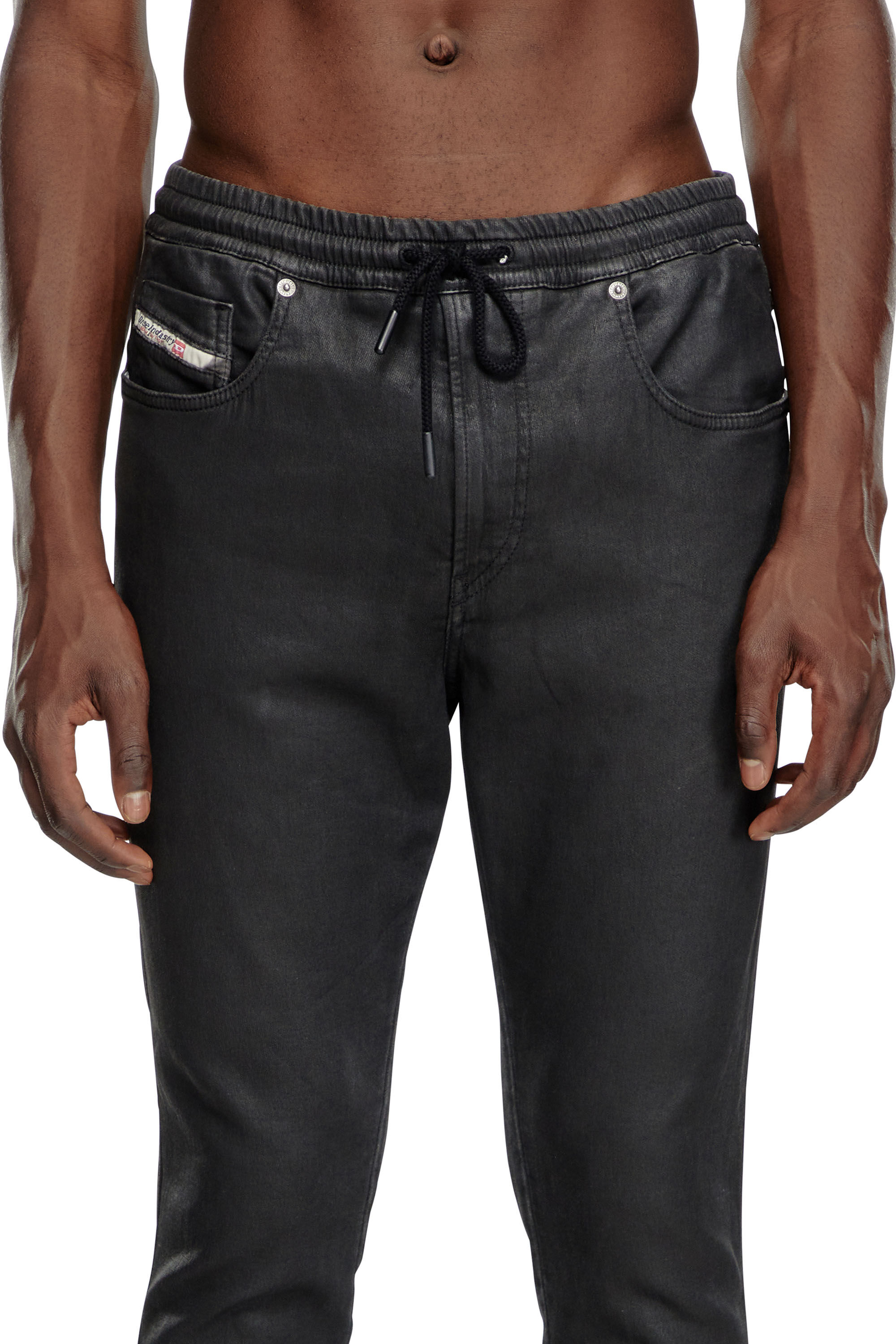 Diesel - Homme Slim 2060 D-Strukt Joggjeans® 068LP, Noir/Gris foncé - Image 5