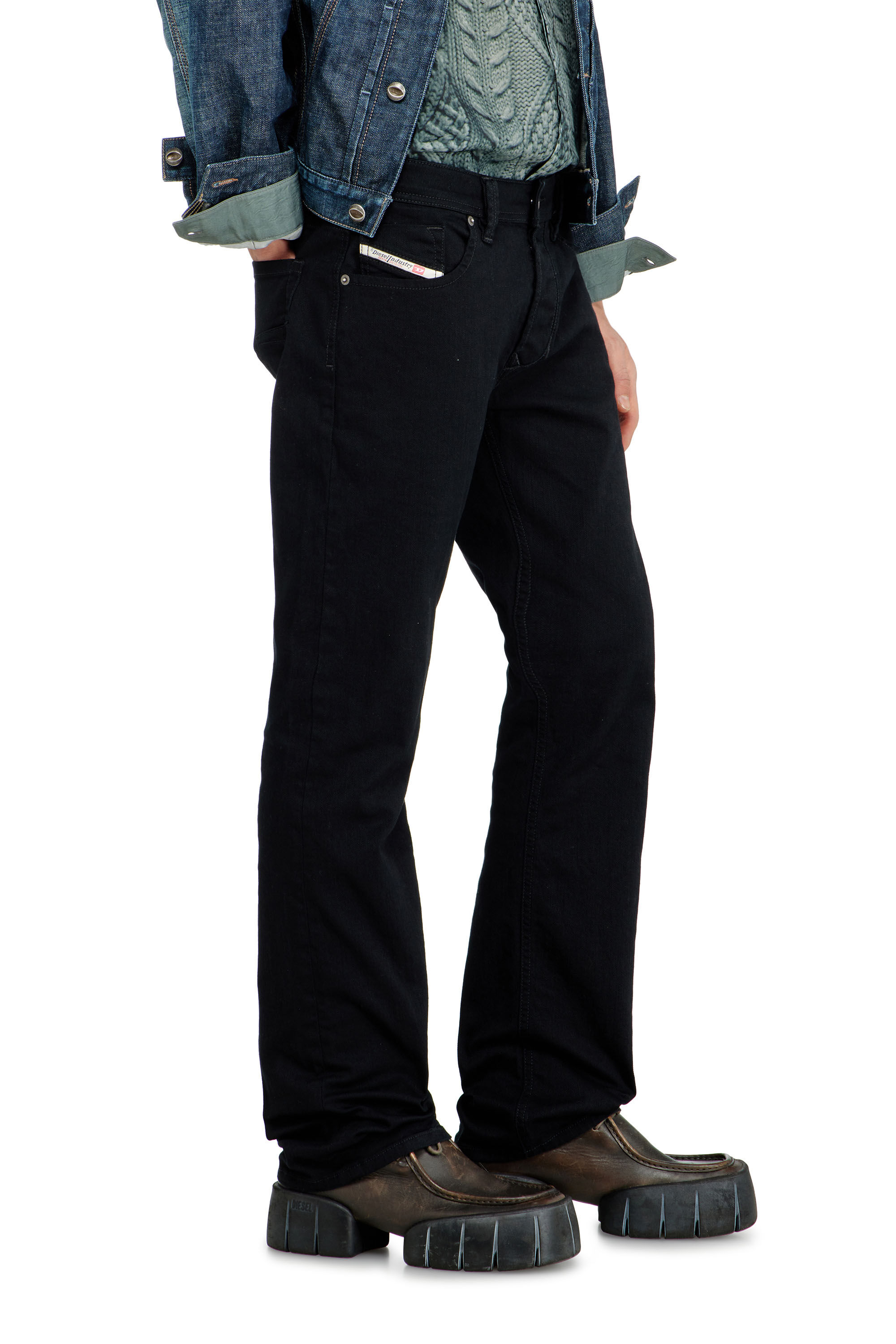 Larkee Man: Regular Skater Black/Dark grey Jeans | Diesel