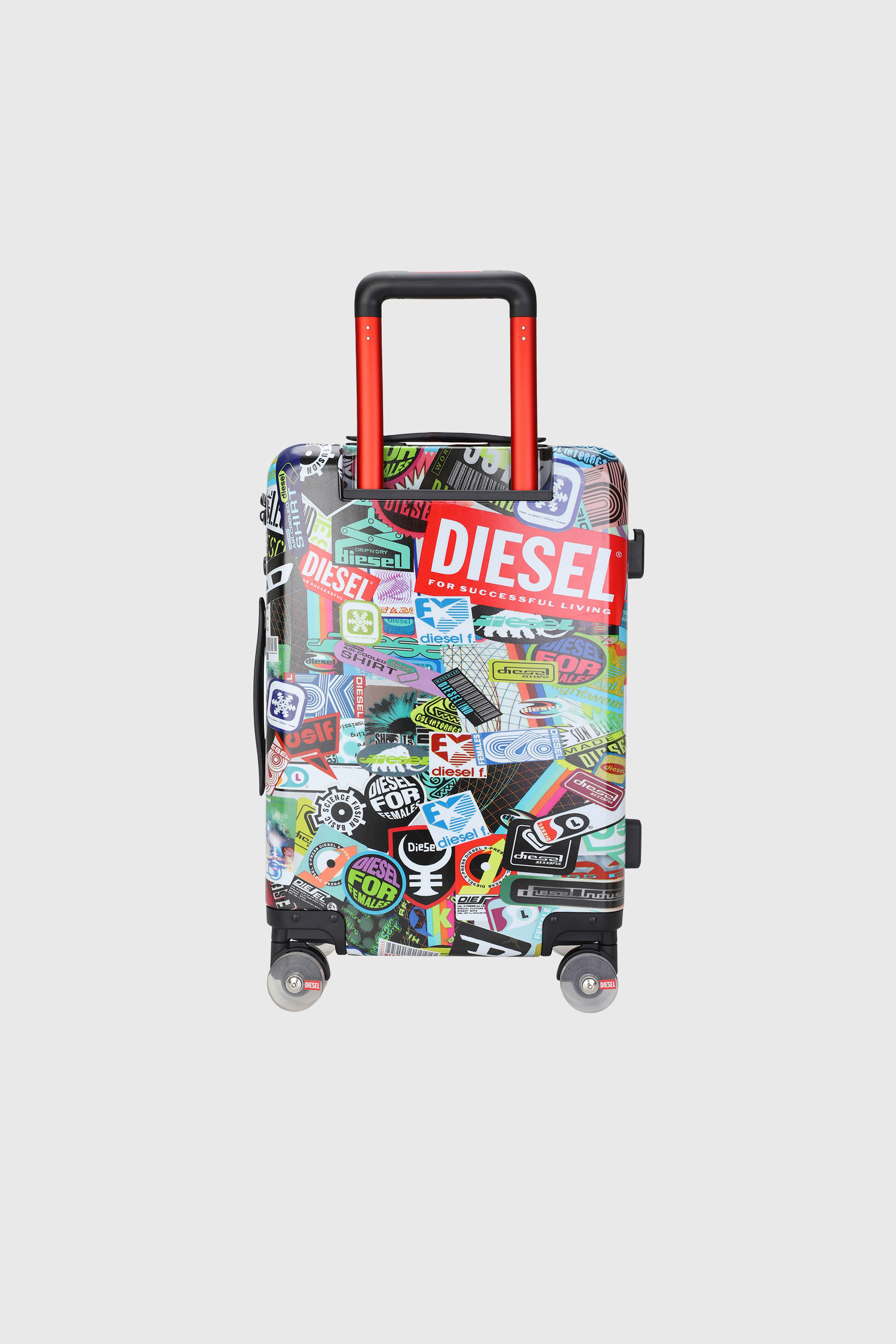 Diesel - DIESEL PC PRINTED TROLLEY-STICKERS- DSL0, Valise taille S style autocollants Mixte in Polychrome - 3