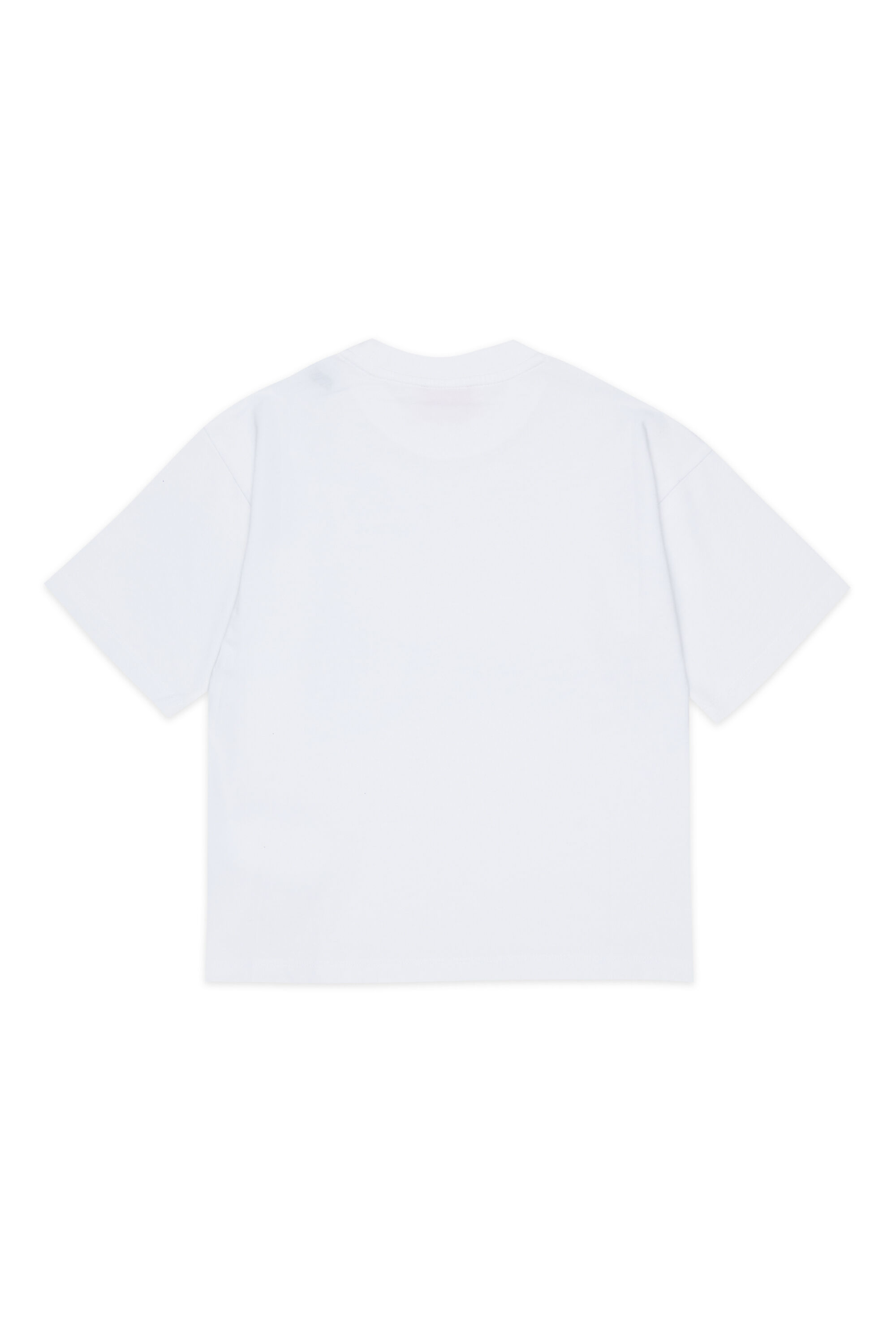 Diesel - TANORMYS2, T-shirt en coton avec broderie ton sur ton Oval D Femme in Blanc - 2