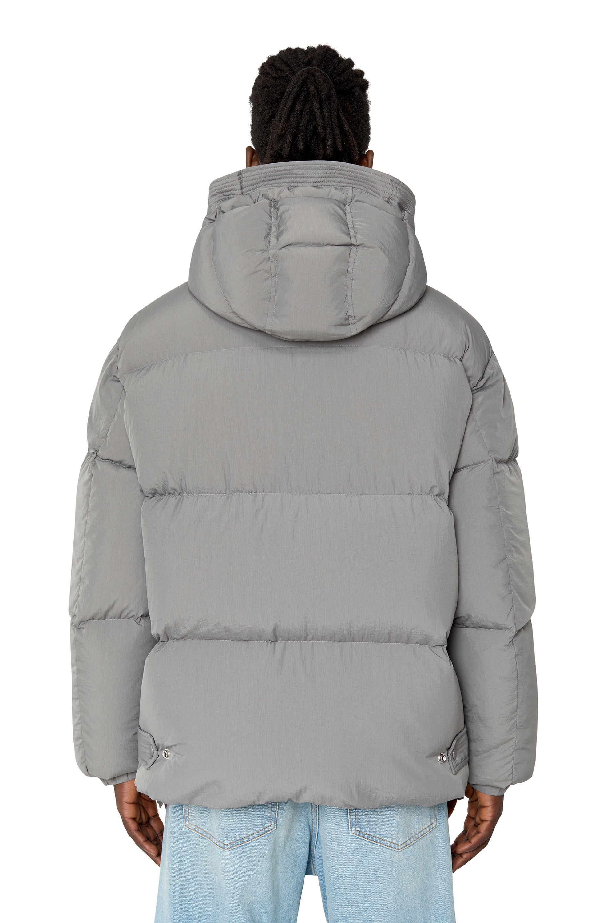 Diesel - W-ROLF-NW, Veste real down en duvet Polygiene ViralOff® Homme in Gris - 4