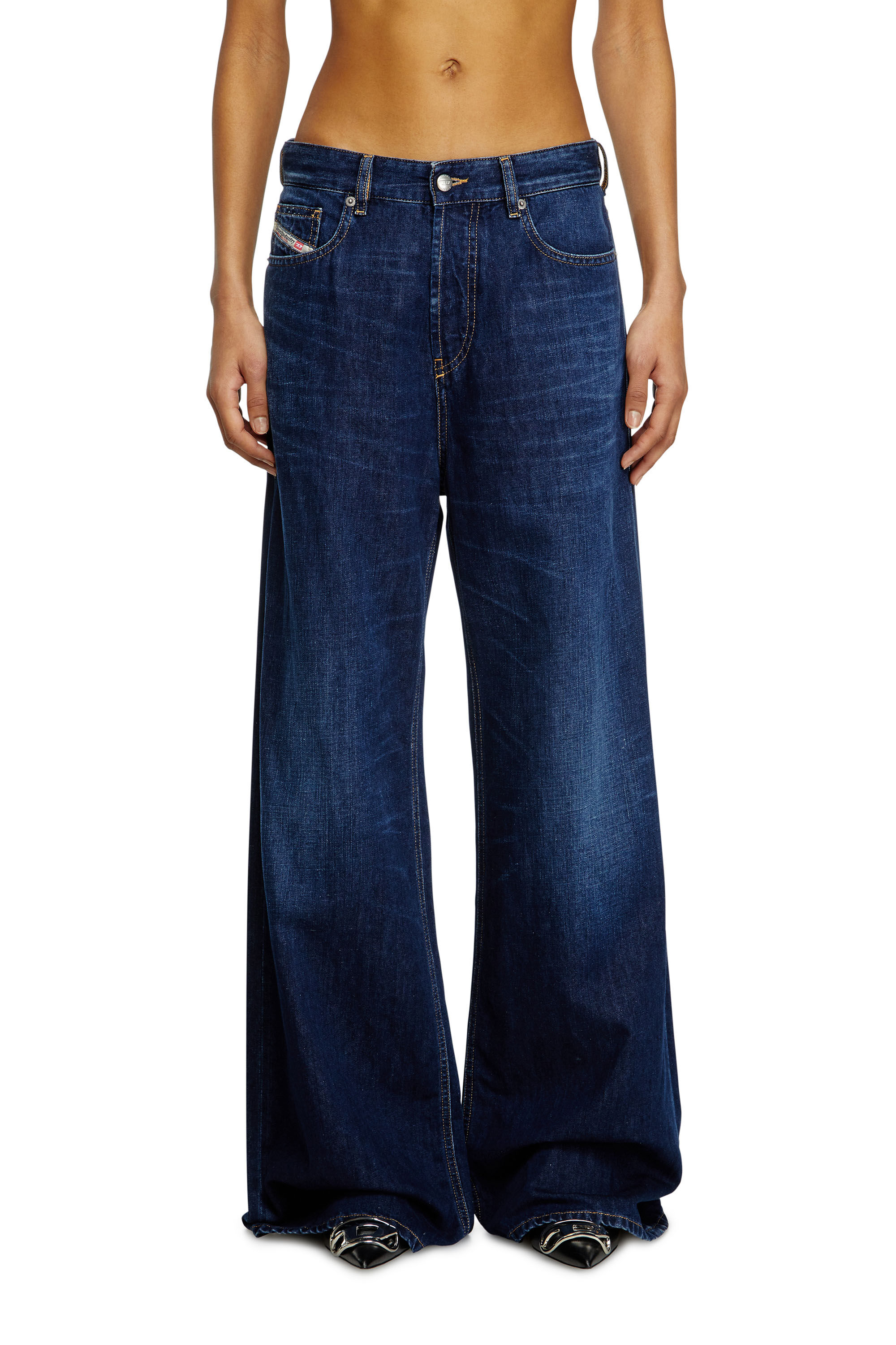 Diesel - Relaxed Jeans 1996 D-Sire 068RA Femme, Bleu Foncé - Image 3