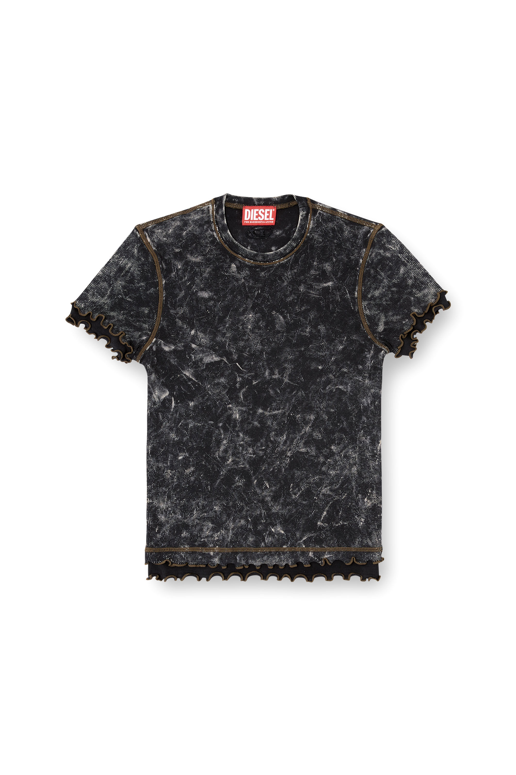 Tシャツ・カットソー DIESEL Woman T-Shirt Black A166570JQAT 900A Amazon.co.jp: [ディーゼル] ウィメンズ Tシャツ T-FLU