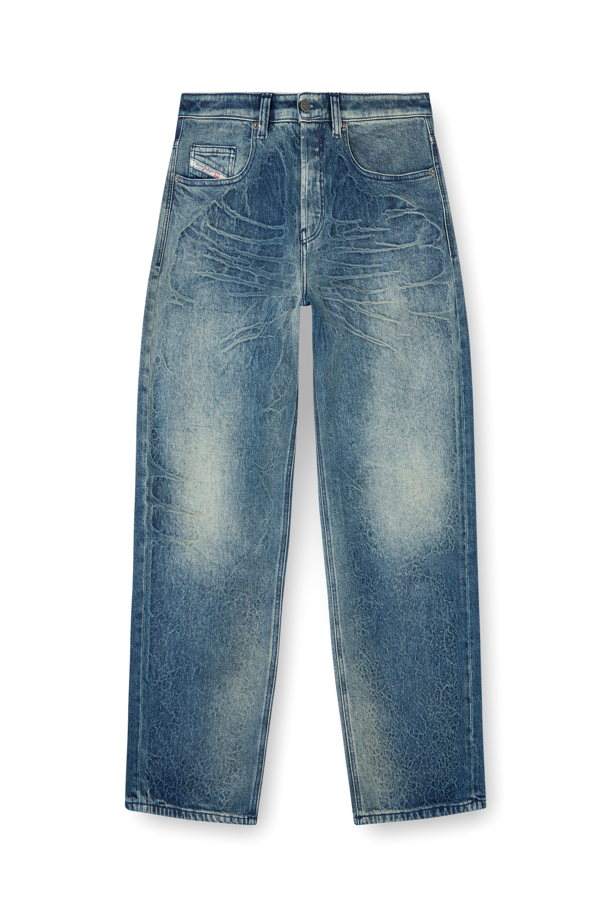 Diesel - Relaxed Jeans 2001 D-Macro 007BG Homme, Bleu Foncé - Image 2