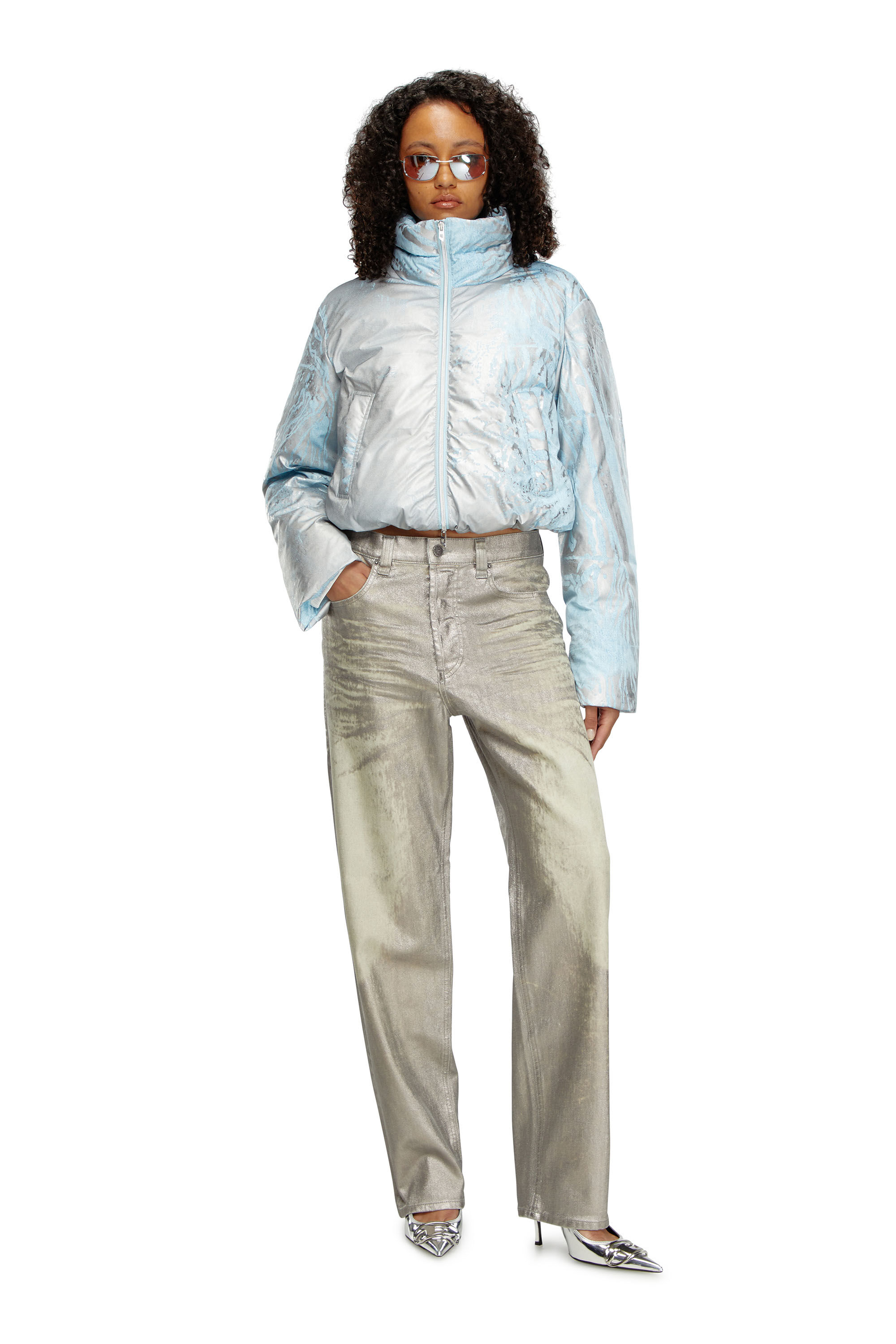 Diesel - W-HIMSY, Gris argenté/Bleu - Image 1