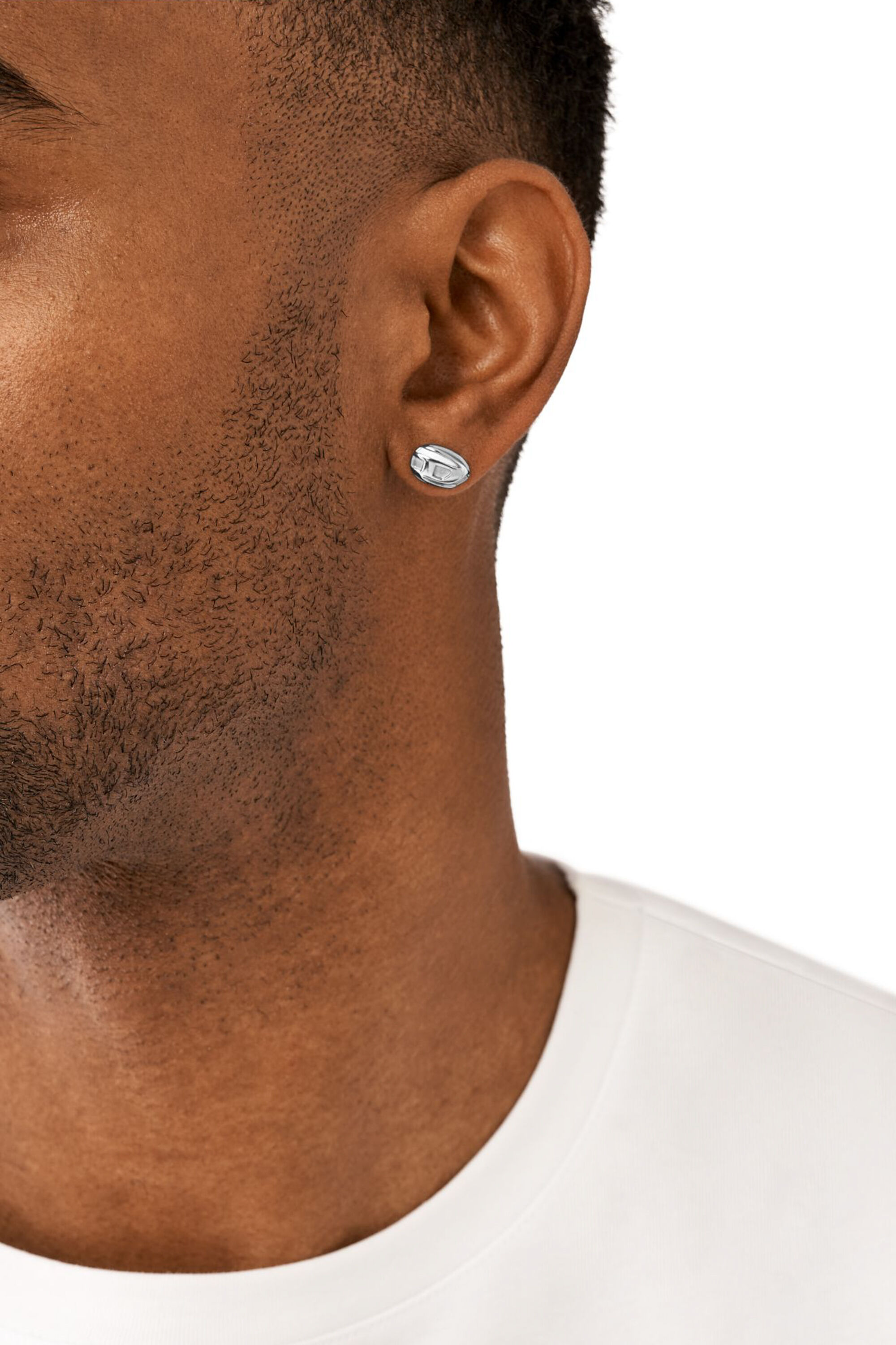 Diesel - DX1484, Boucle d'oreille en acier inoxydable Mixte in Gris argent&eacute; - 3