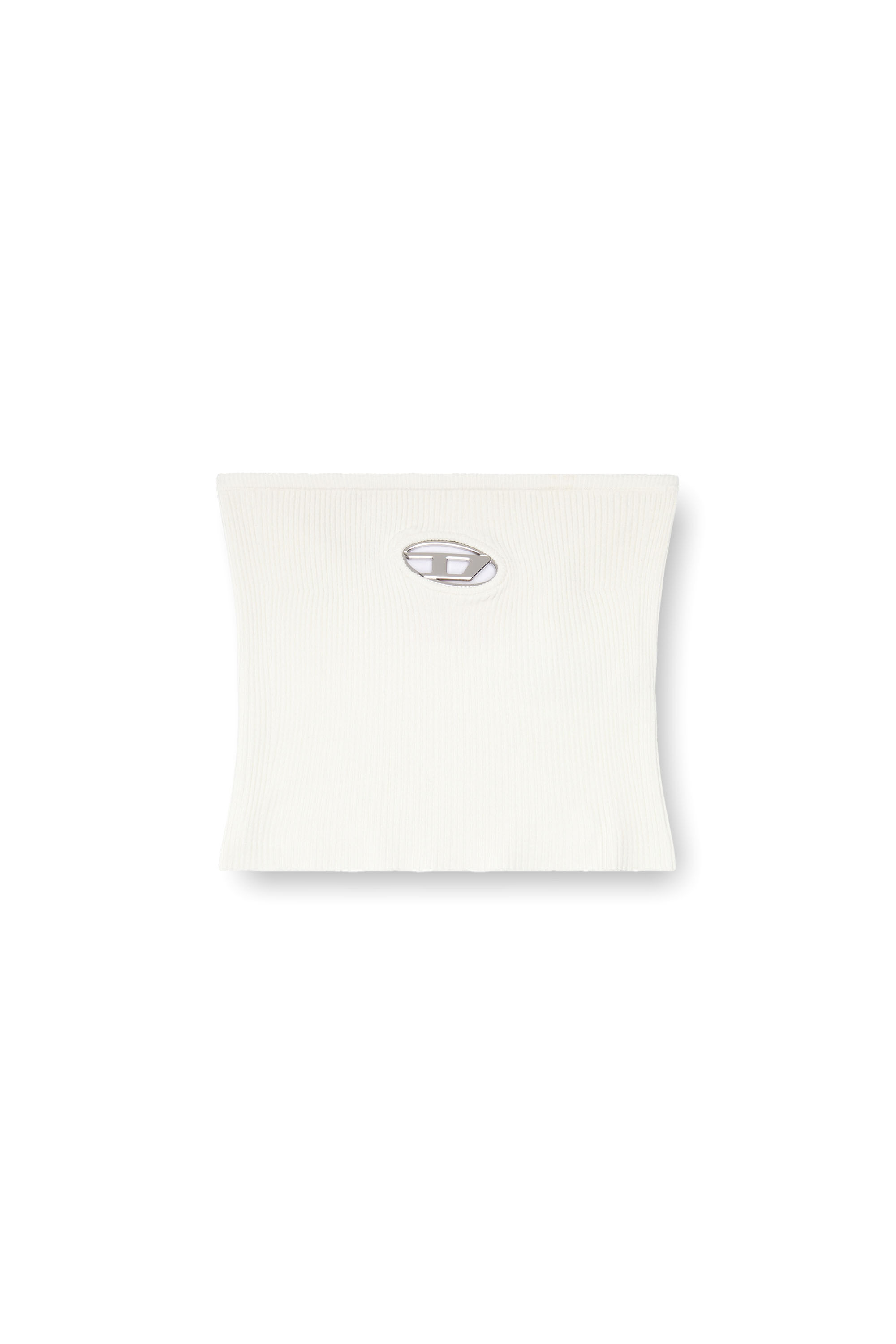 Diesel - M-CLARKSVILLEX, Top tube avec plaque à logo Femme in Blanc - 2