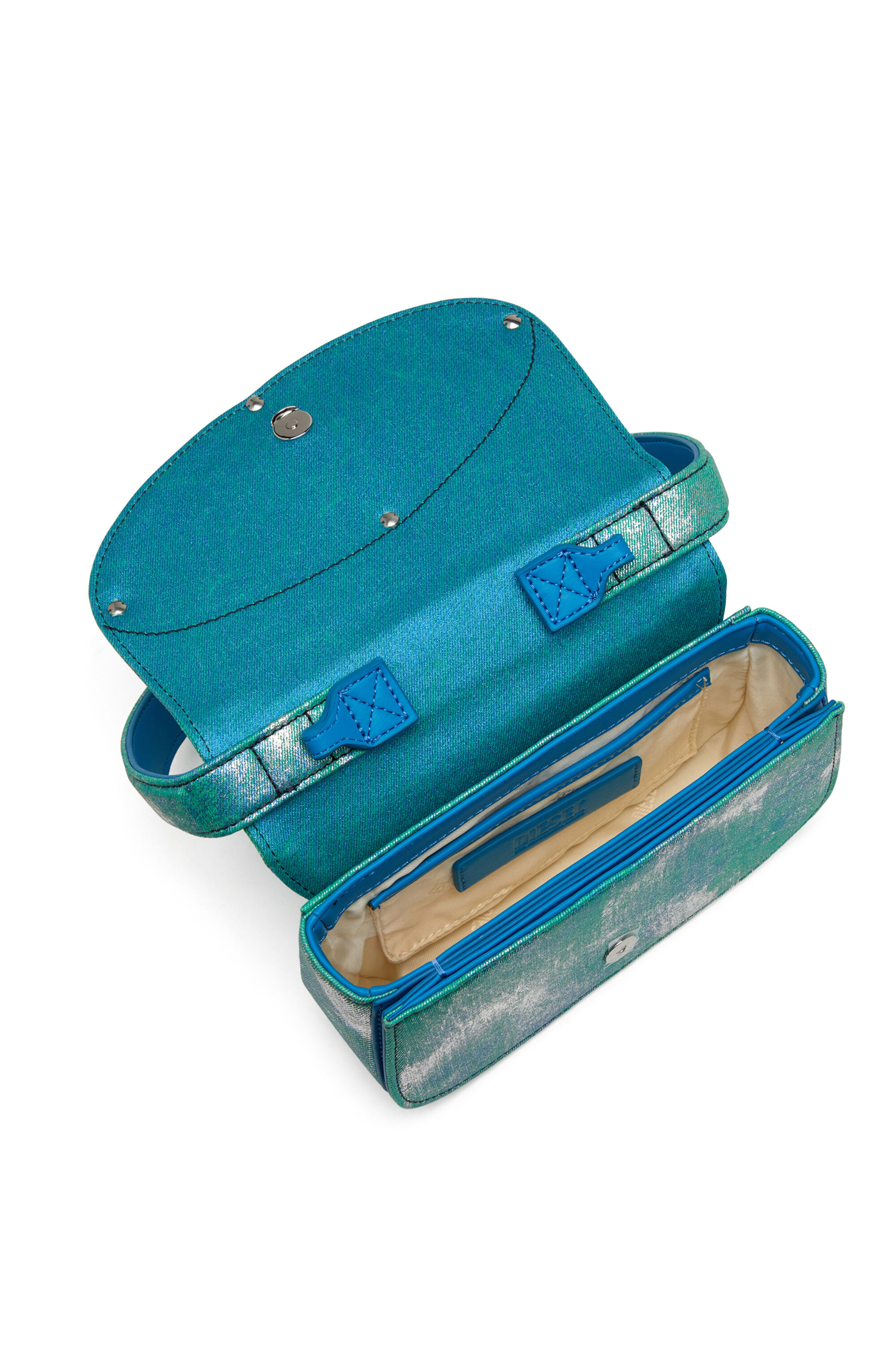 Diesel - 1DR, 1DR-Sac à bandoulière signature en denim couleur pop Femme in Polychrome - 5