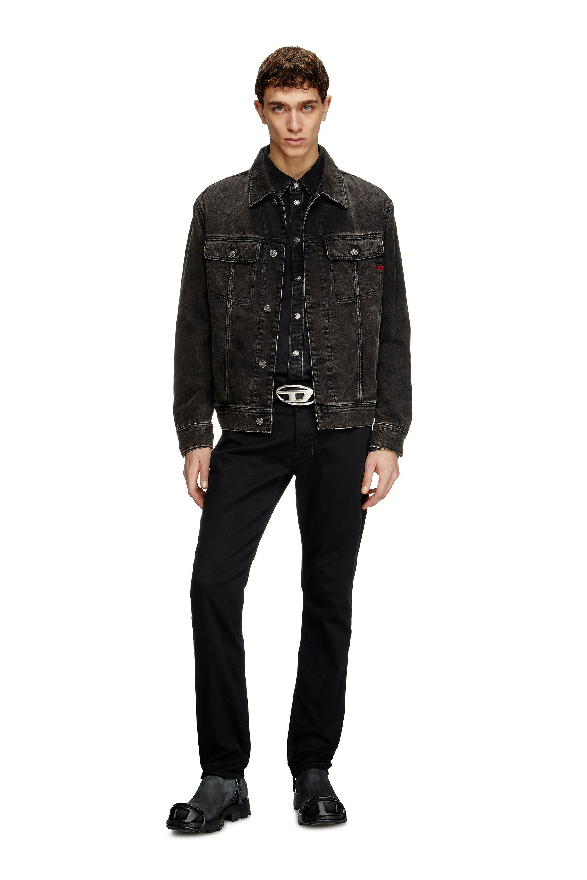 Diesel - Regular Jeans 1986 Larkee-Beex 0688H Homme, Noir/Gris foncé - Image 1