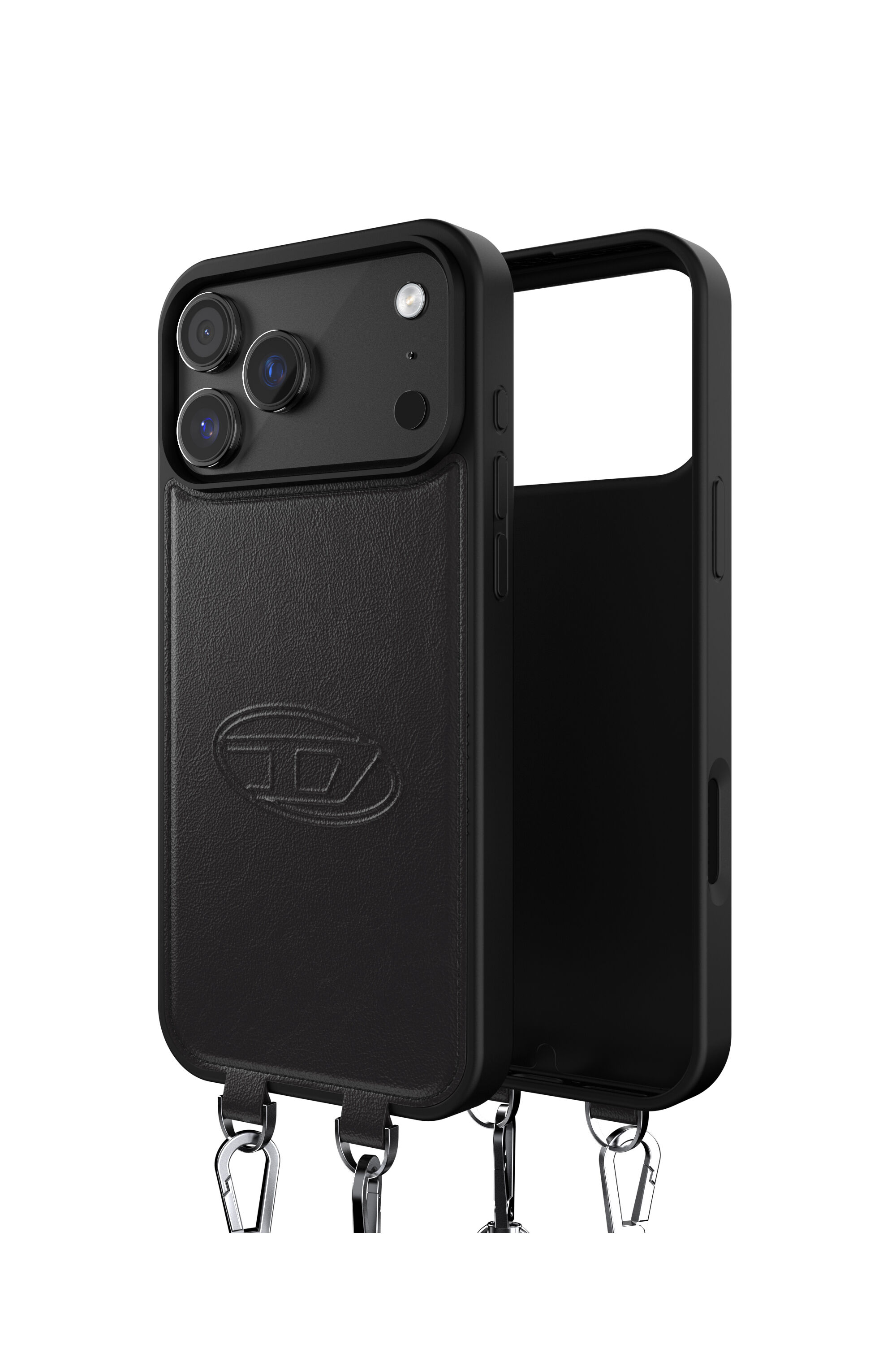 Diesel - 60663 MOULDED CASE, Coque Oval D avec dragonne et MagSafe pour iPhone 17 Pro Max Mixte in Noir - 1