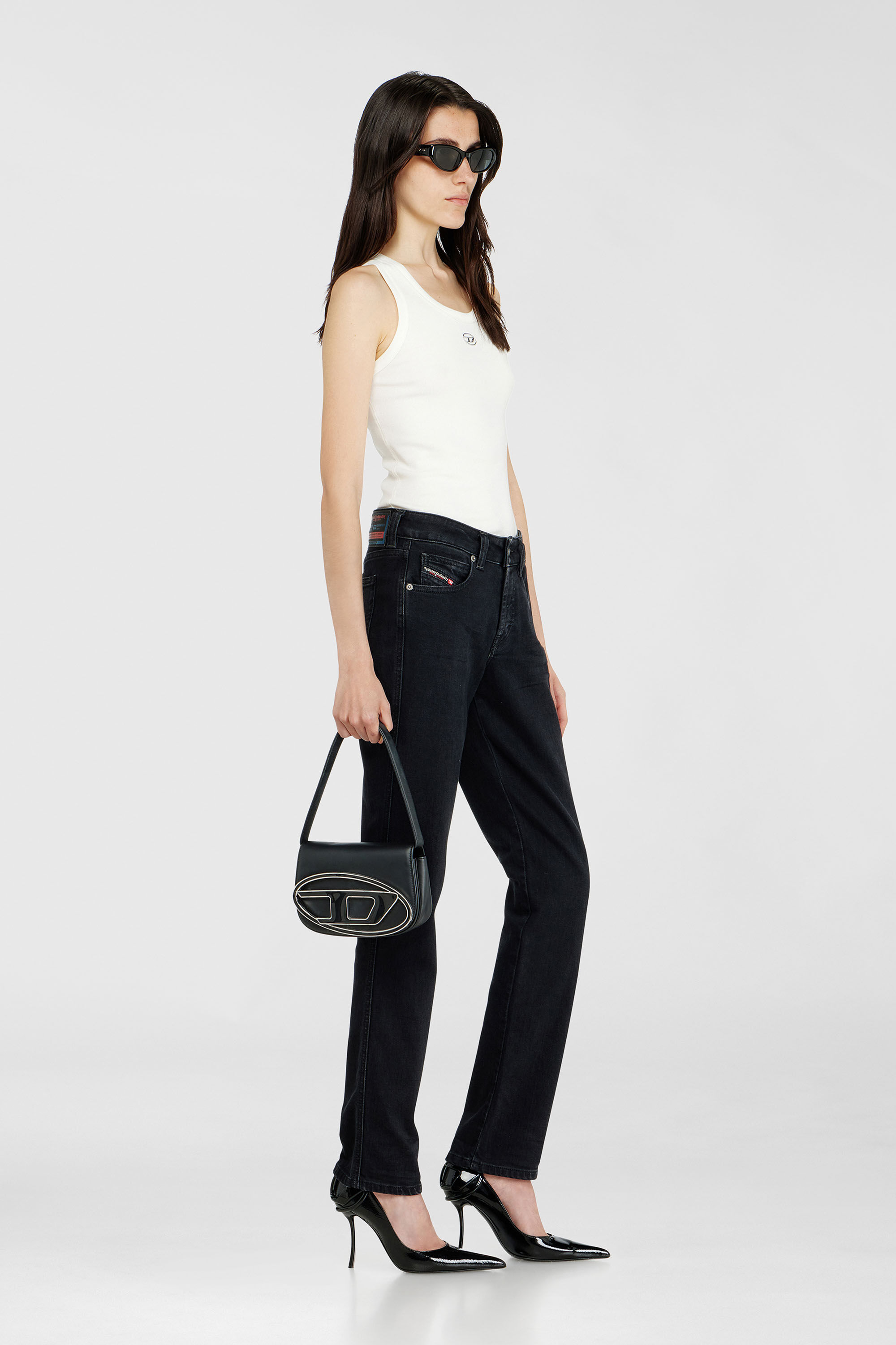 Diesel - Slim Jeans 1992 D-Jiann 09N89 Femme, Noir/Gris fonc&eacute; - Image 2