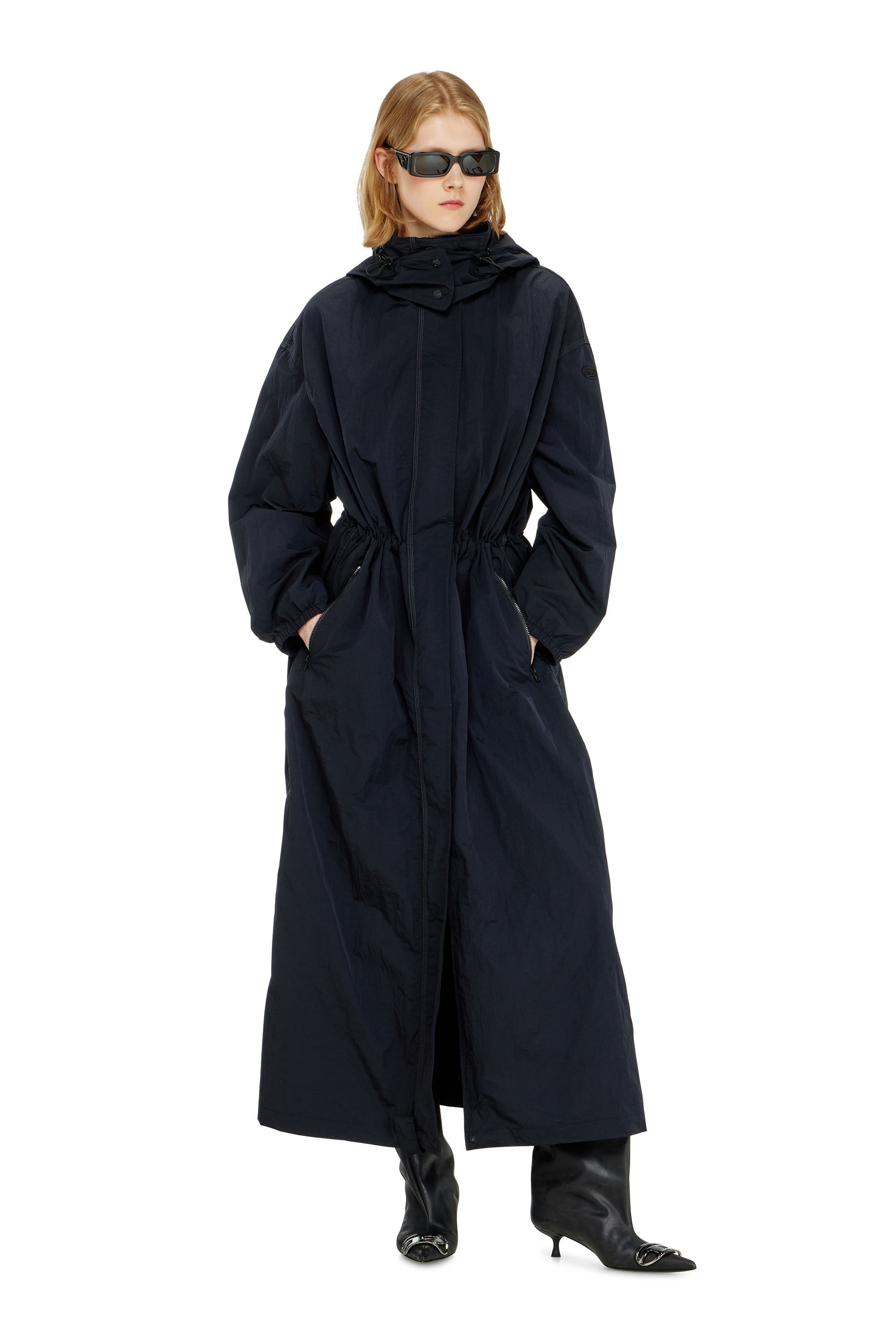 Diesel - G-ASTER-T1, Trench en nylon avec capuche amovible Femme in ToBeDefined - 1