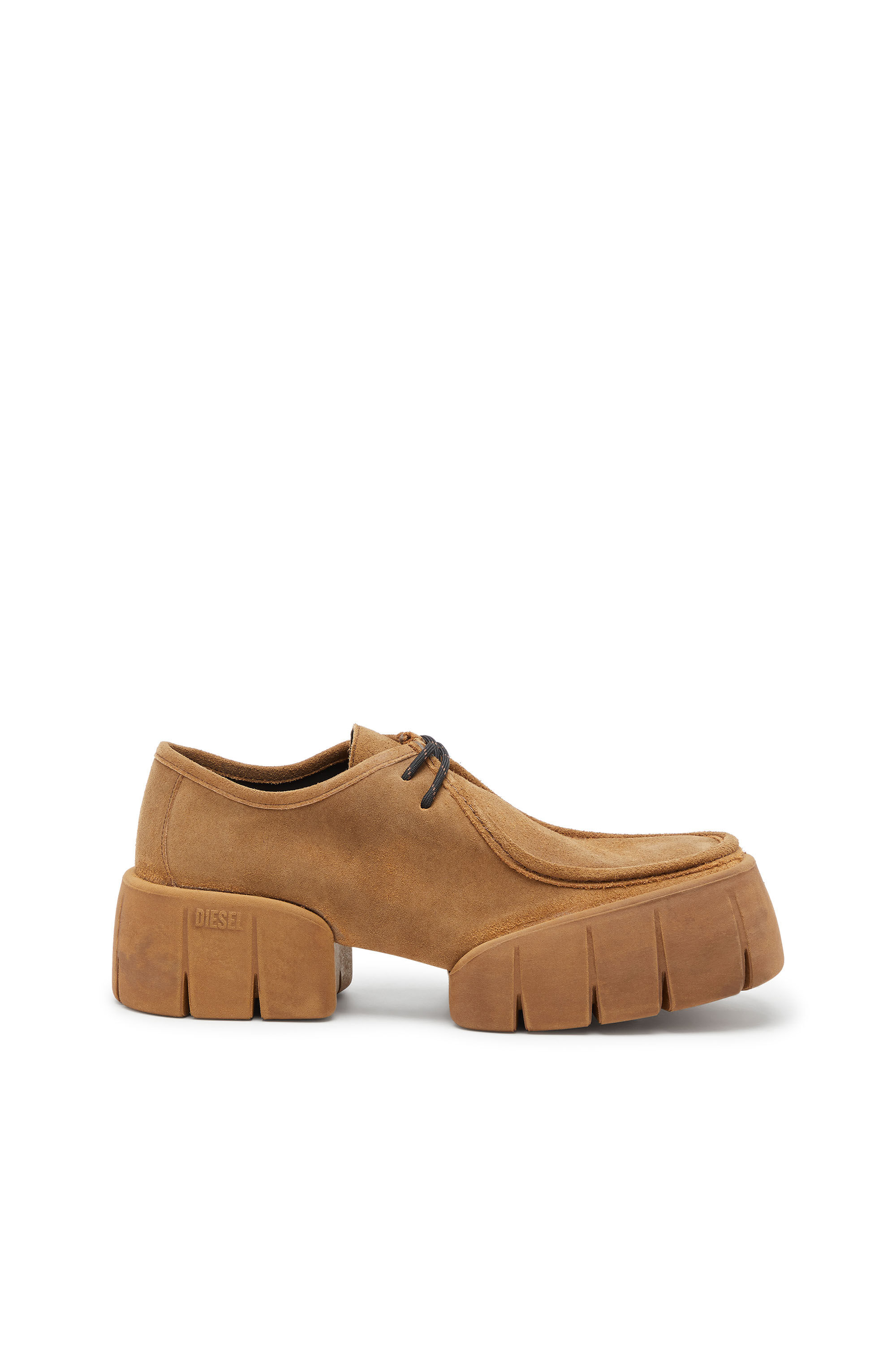 DIESEL ディーゼル スエード ドレスシューズ Men's D-Tex-Moccasin-style shoes in waxed suede | Brown | Diesel