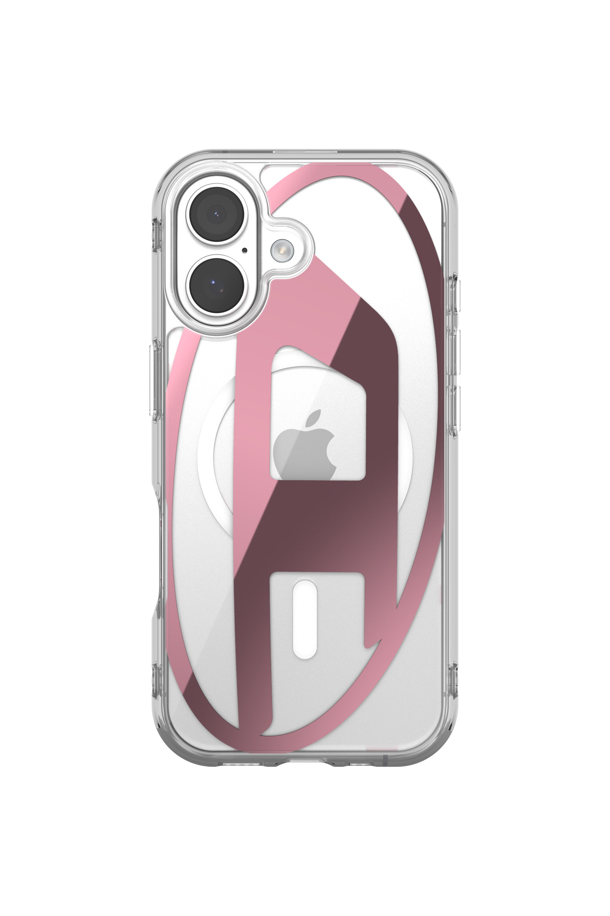 Diesel - 60419 AOP CASE, Étui métallique Oval D avec Magsafe pour iPhone 17 Mixte in Rose - 2