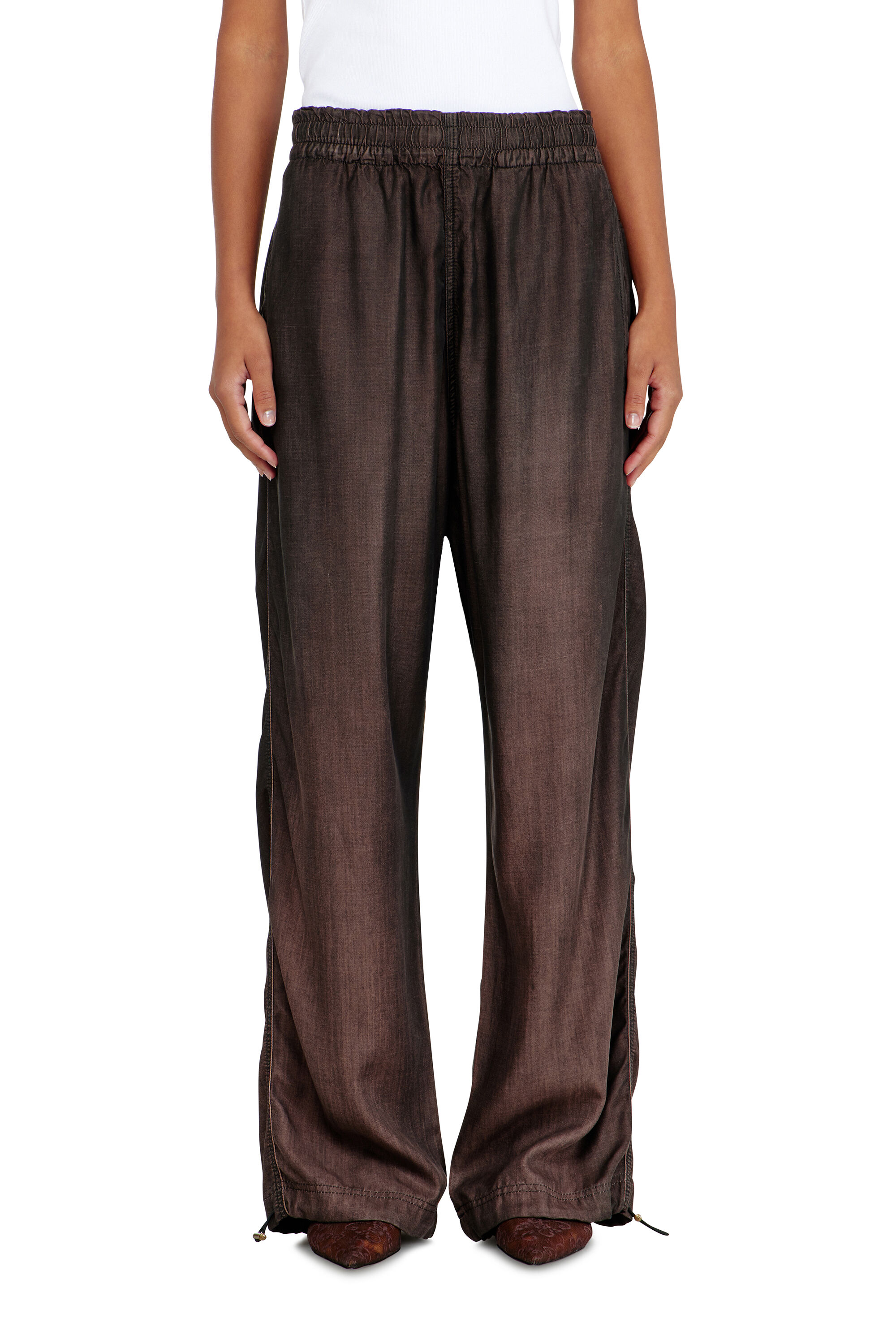 Diesel - Relaxed Jeans D-Roder 068YF Mixte, Marron Fonc&eacute; - Image 4