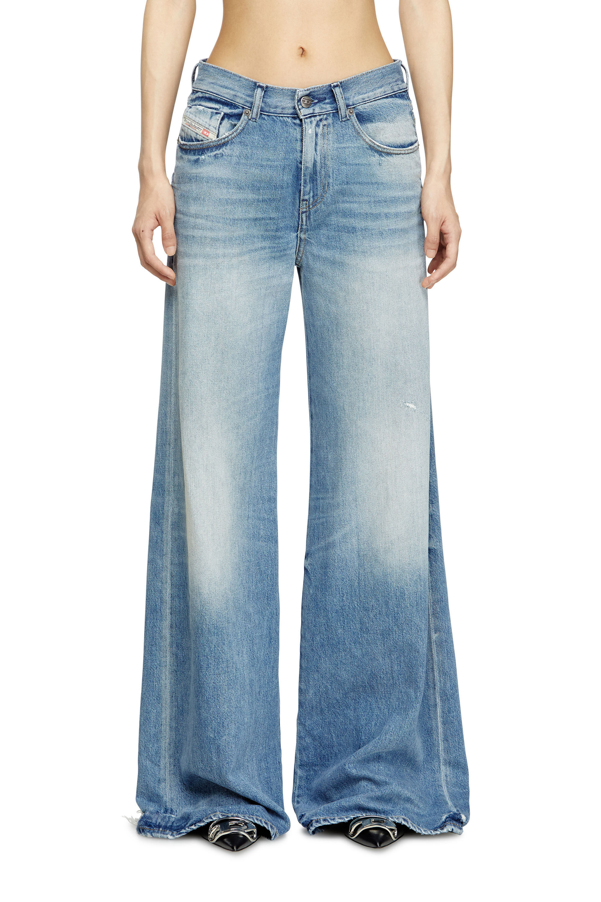 Diesel - Flare Jeans 1978 D-Akemi 09M07 Femme, Bleu Clair - Image 3
