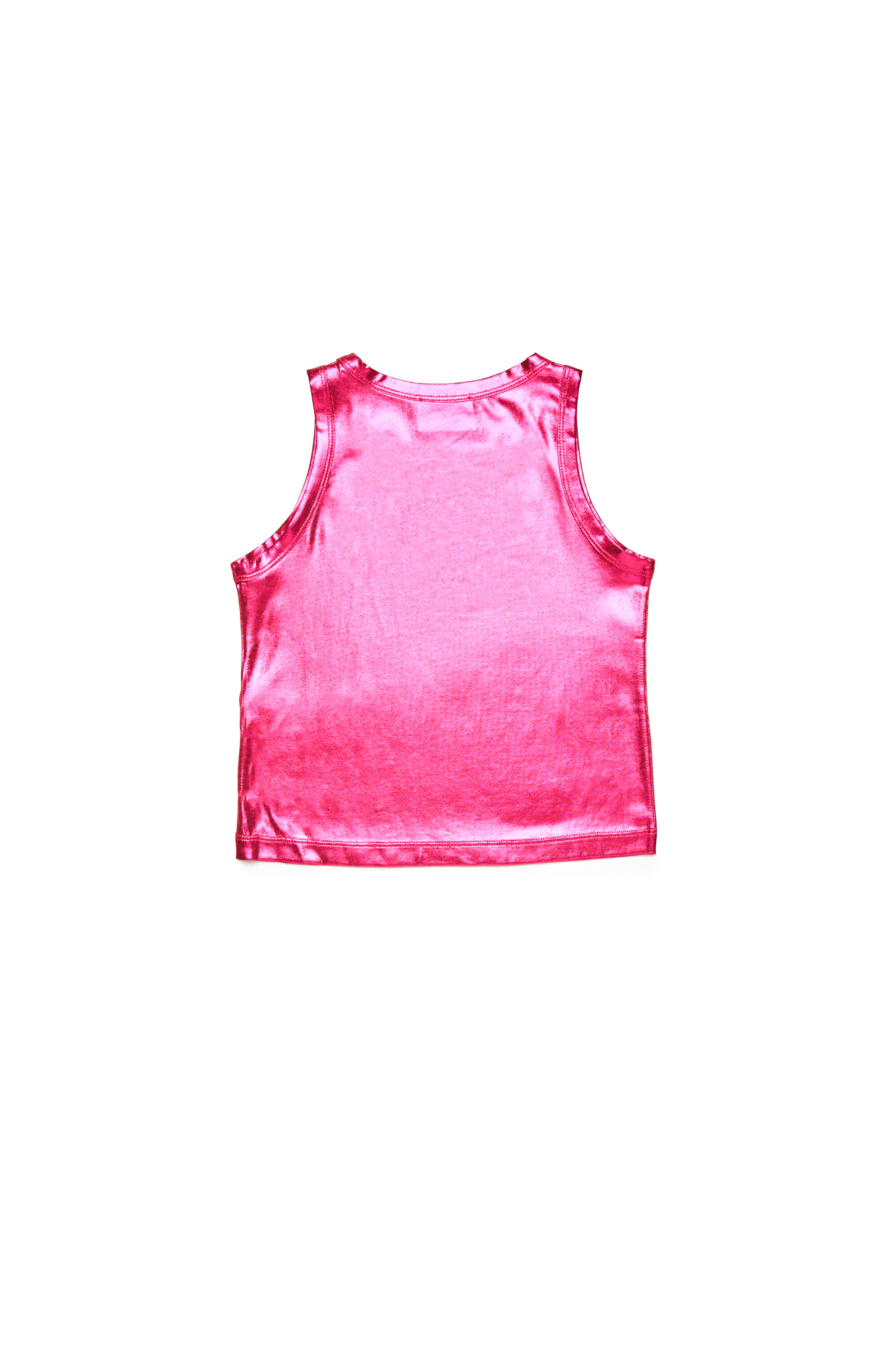 Diesel - TLYNYS, Débardeur métallisé avec cut-out à logo Femme in Rose - 2
