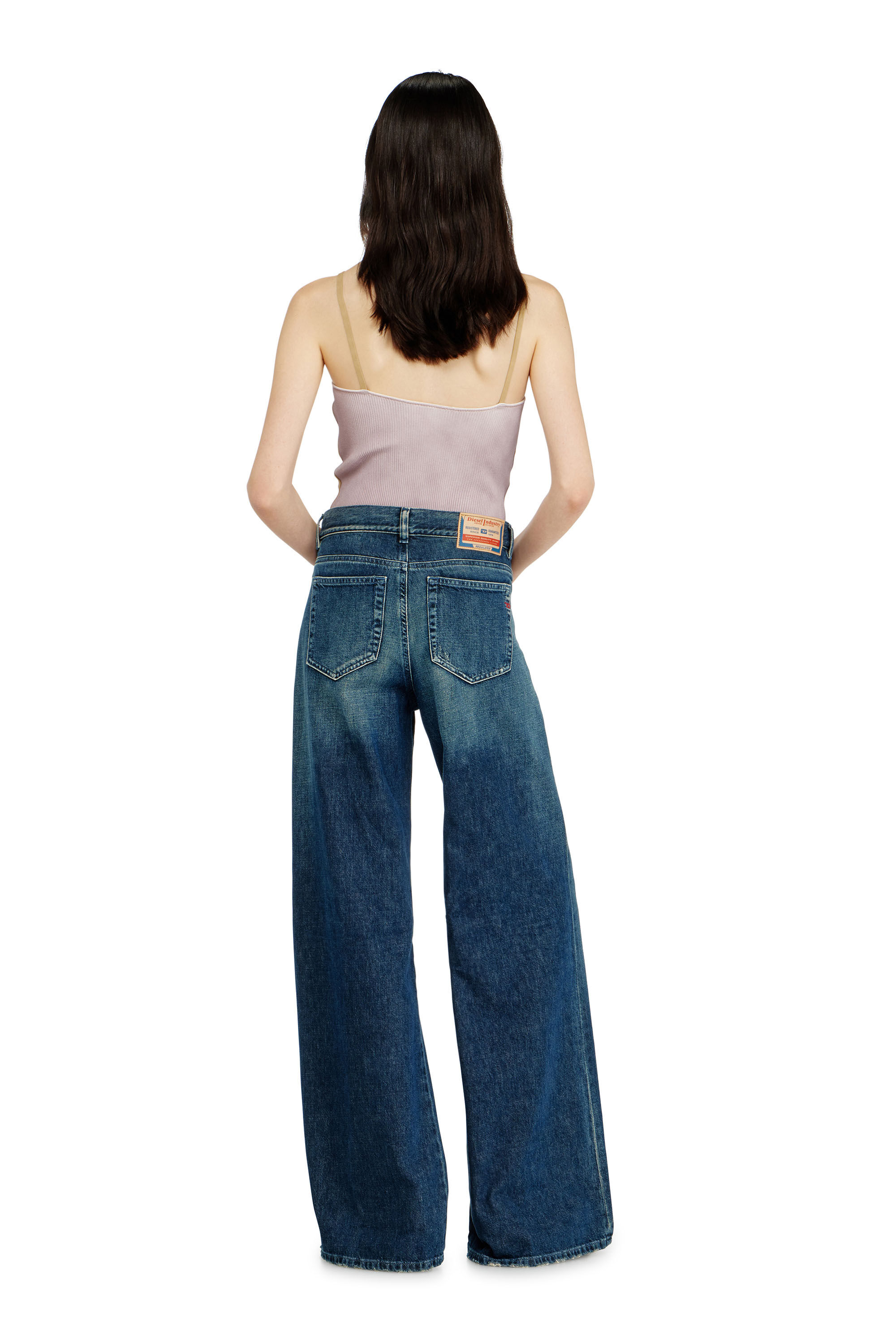 Diesel - Flare Jeans 1978 D-Akemi 09N70 Femme, Bleu Fonc&eacute; - Image 3