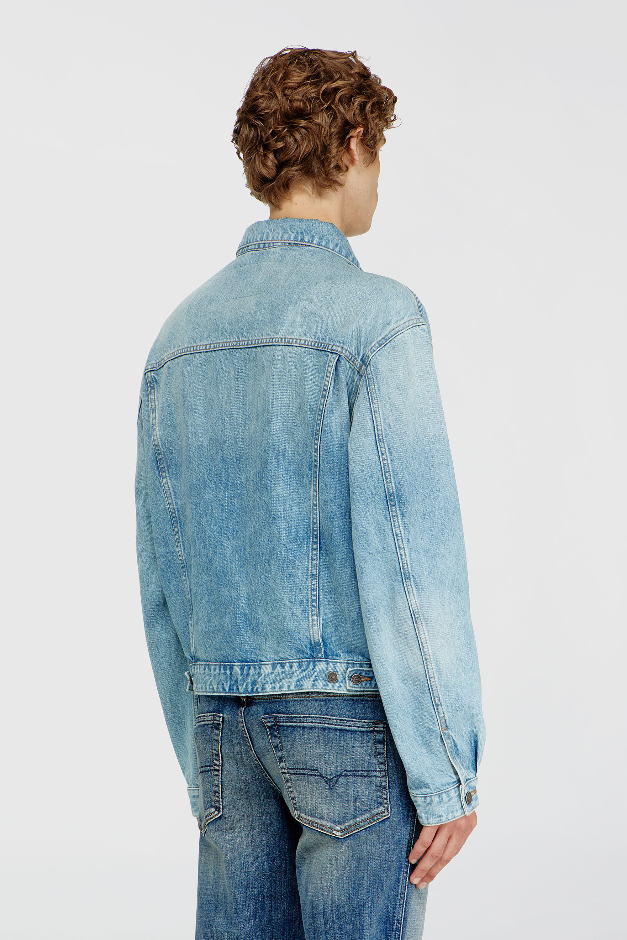 Diesel - D-RANGER, Veste trucker en denim Mixte in Bleu - 4