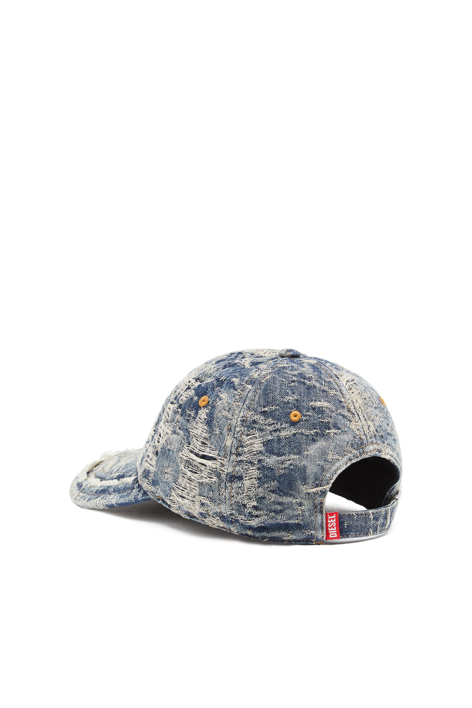 Diesel - C-ARMELO, Casquette de baseball en denim vieilli Homme in Bleu - 2