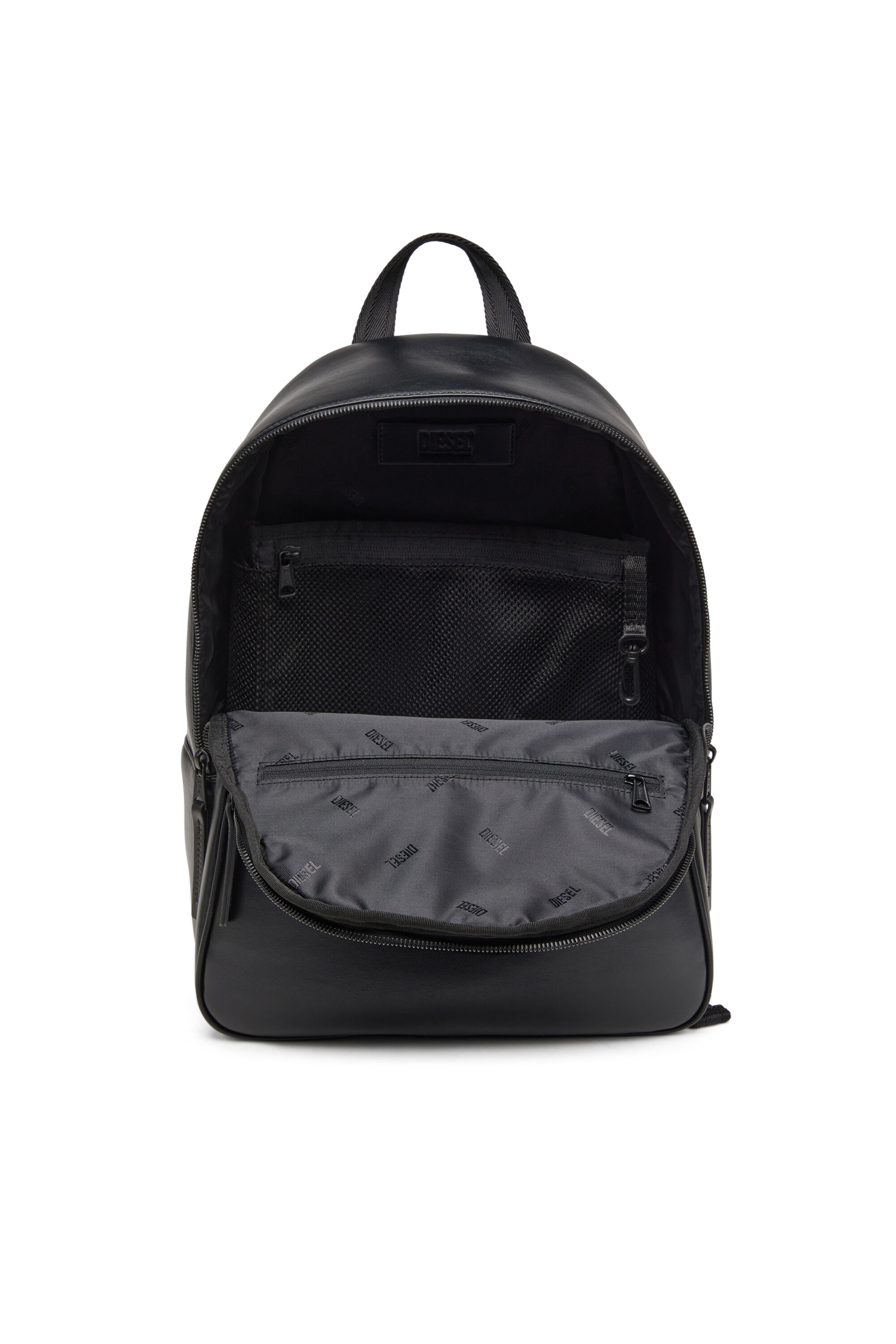 Diesel - HOLI-D BACKPACK M, Holi-D-Sac à dos en néoprène et PU Homme in Noir - 2