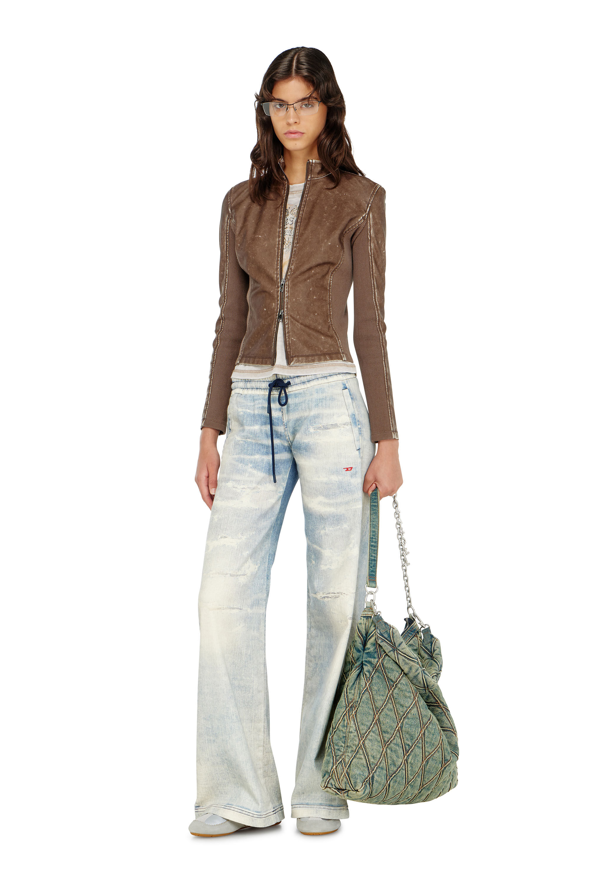 Diesel - Relaxed 2078 D-Ainty Joggjeans&reg; 068XM Femme, Bleu Clair - Image 1