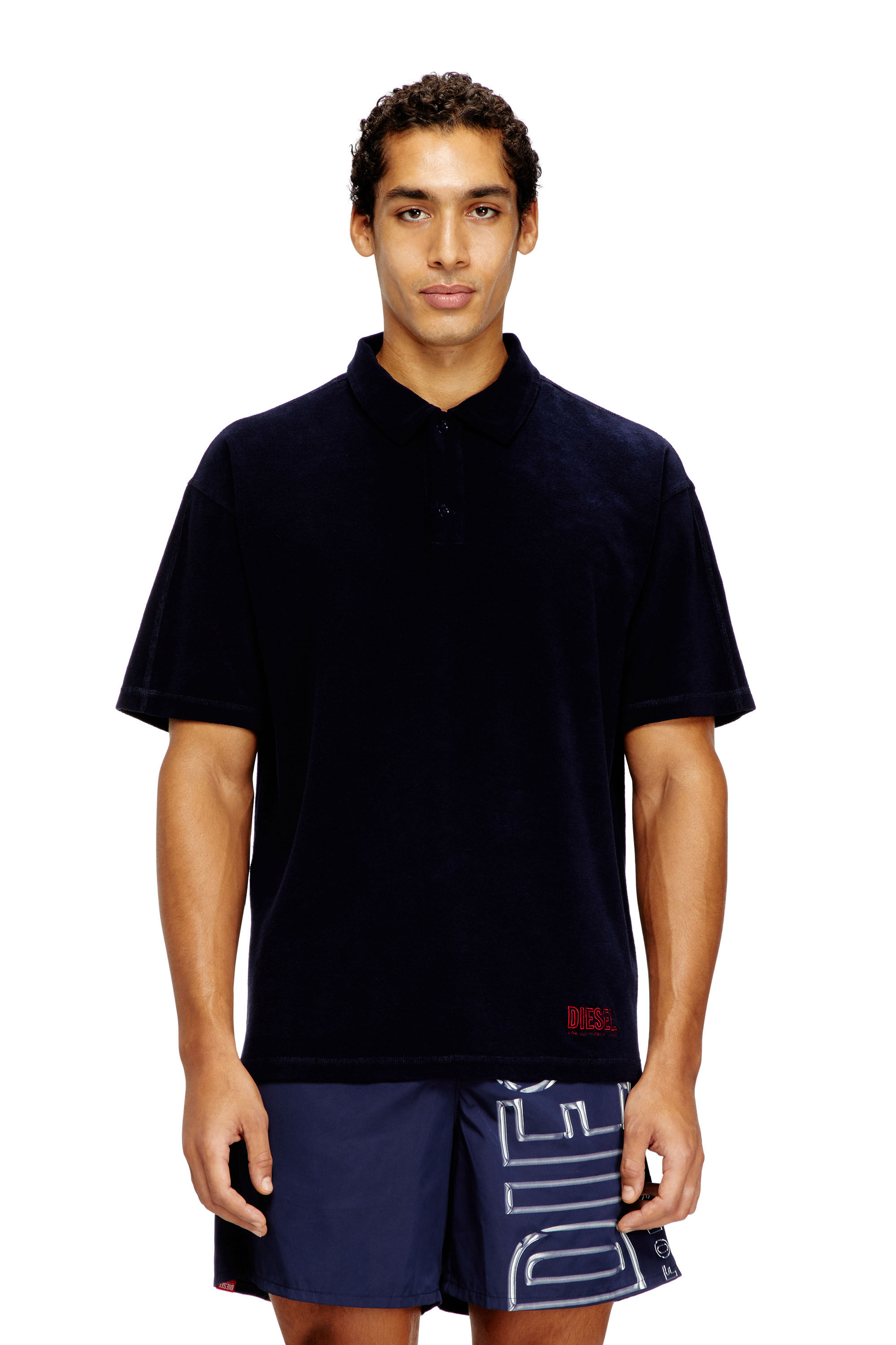 Diesel - JOSHUA-D-CORE, Chemise polo en coton éponge Homme in ToBeDefined - 1