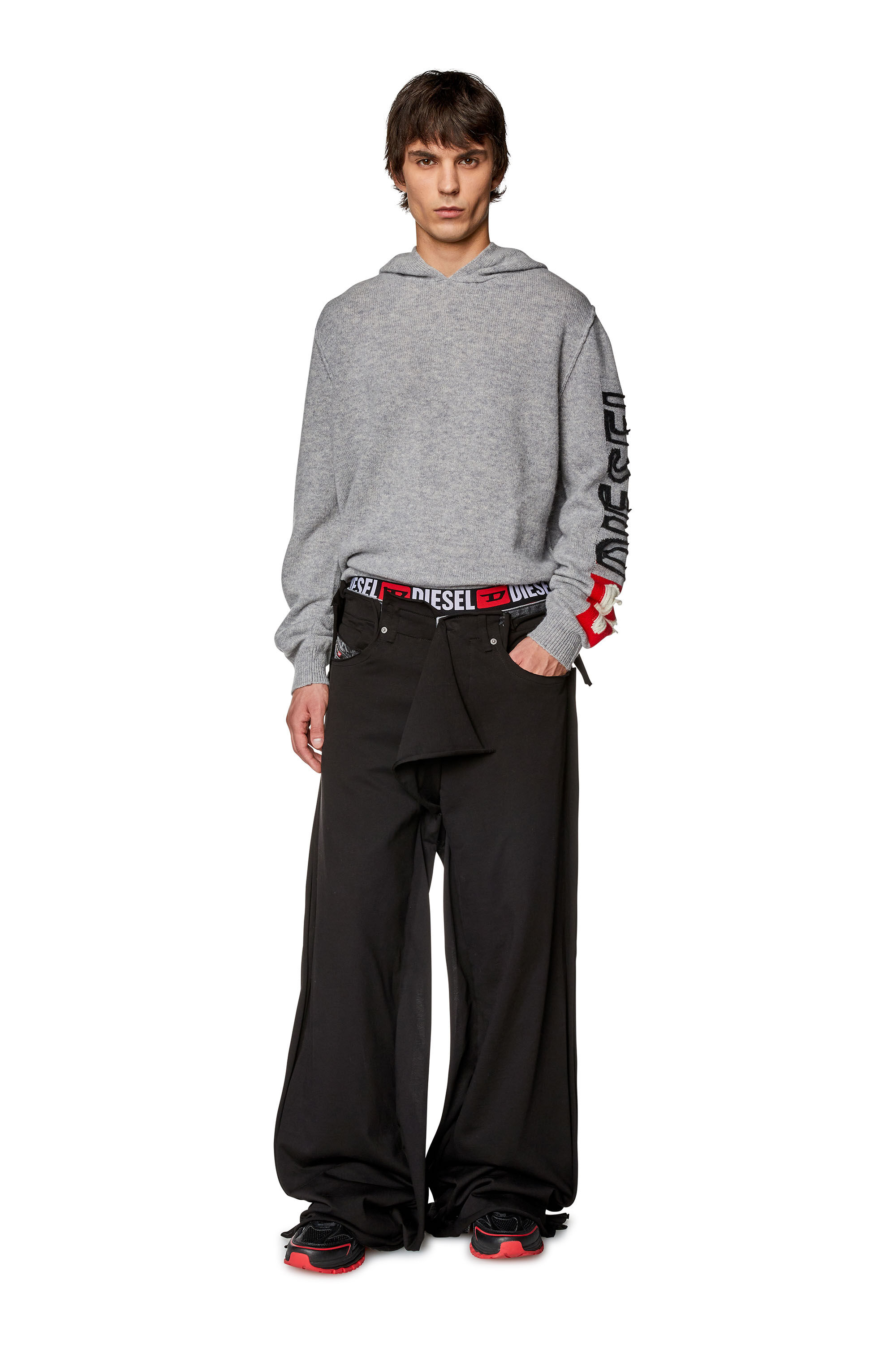 Diesel - Straight Jeans D-Rise 0HLAB, Black/Dark grey - Image 1