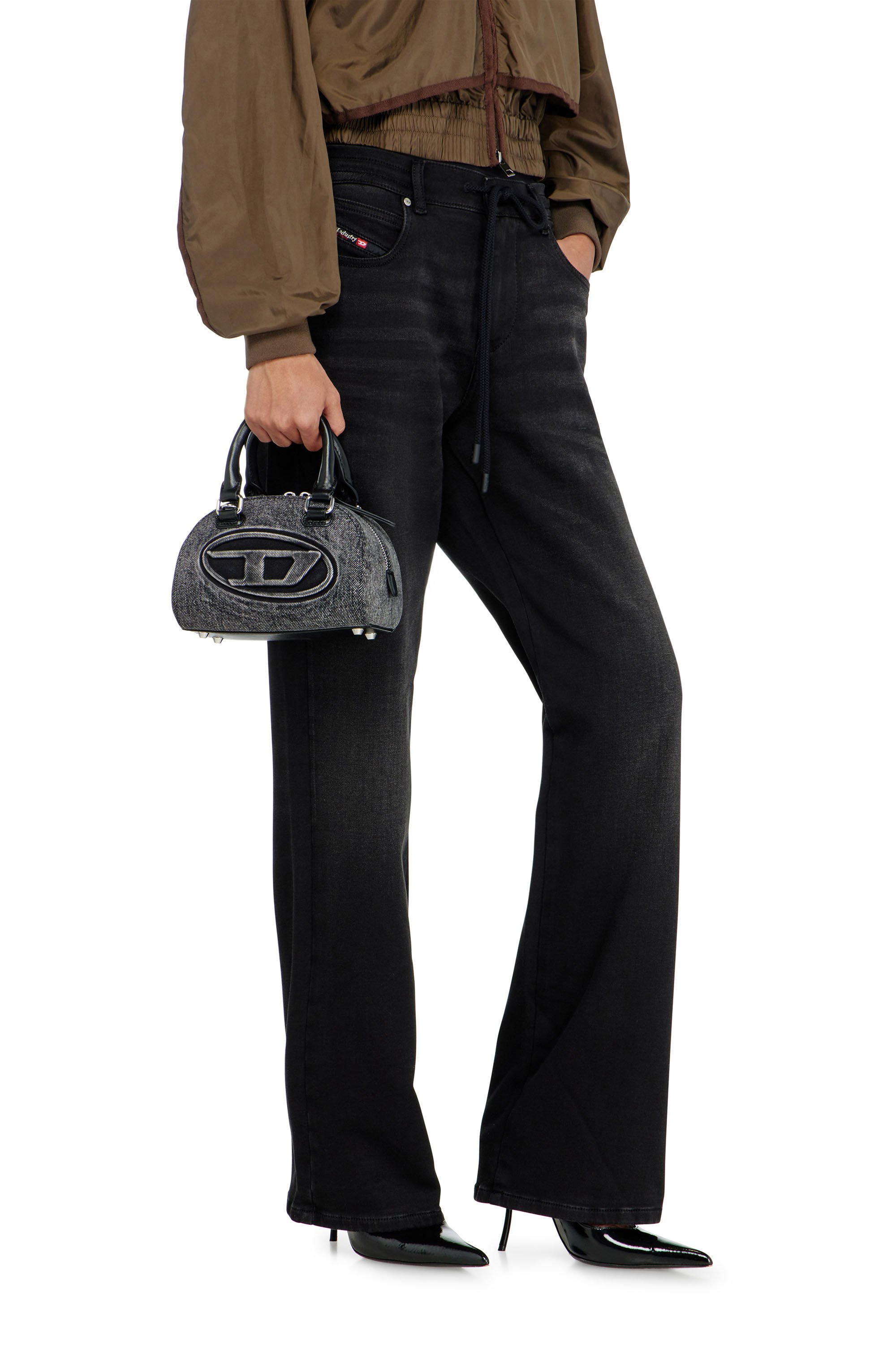 Diesel - Regular 2071 D-Meel Joggjeans&reg; 09P90 Femme, Noir/Gris fonc&eacute; - Image 5