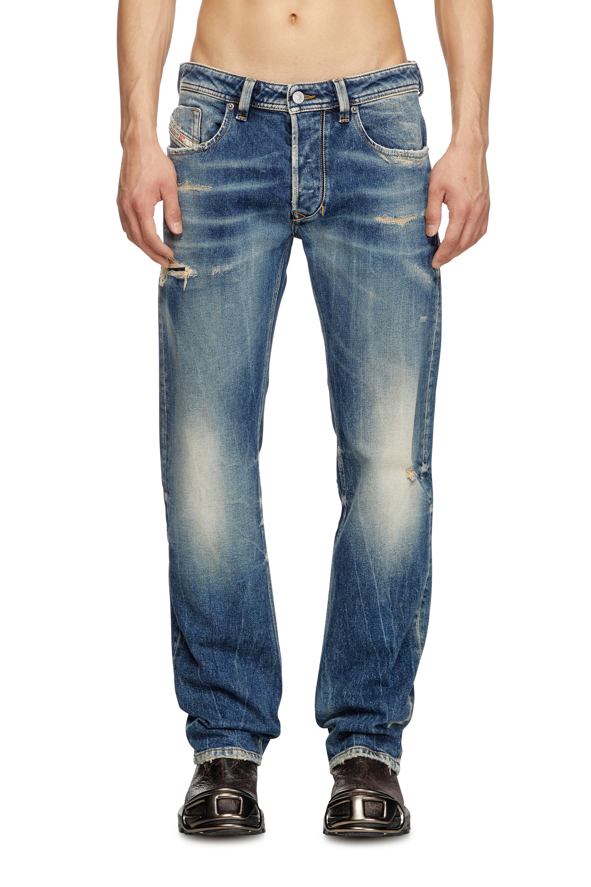 Diesel - Regular Jeans 1985 Larkee 007Y6 Homme, Bleu Foncé - Image 3