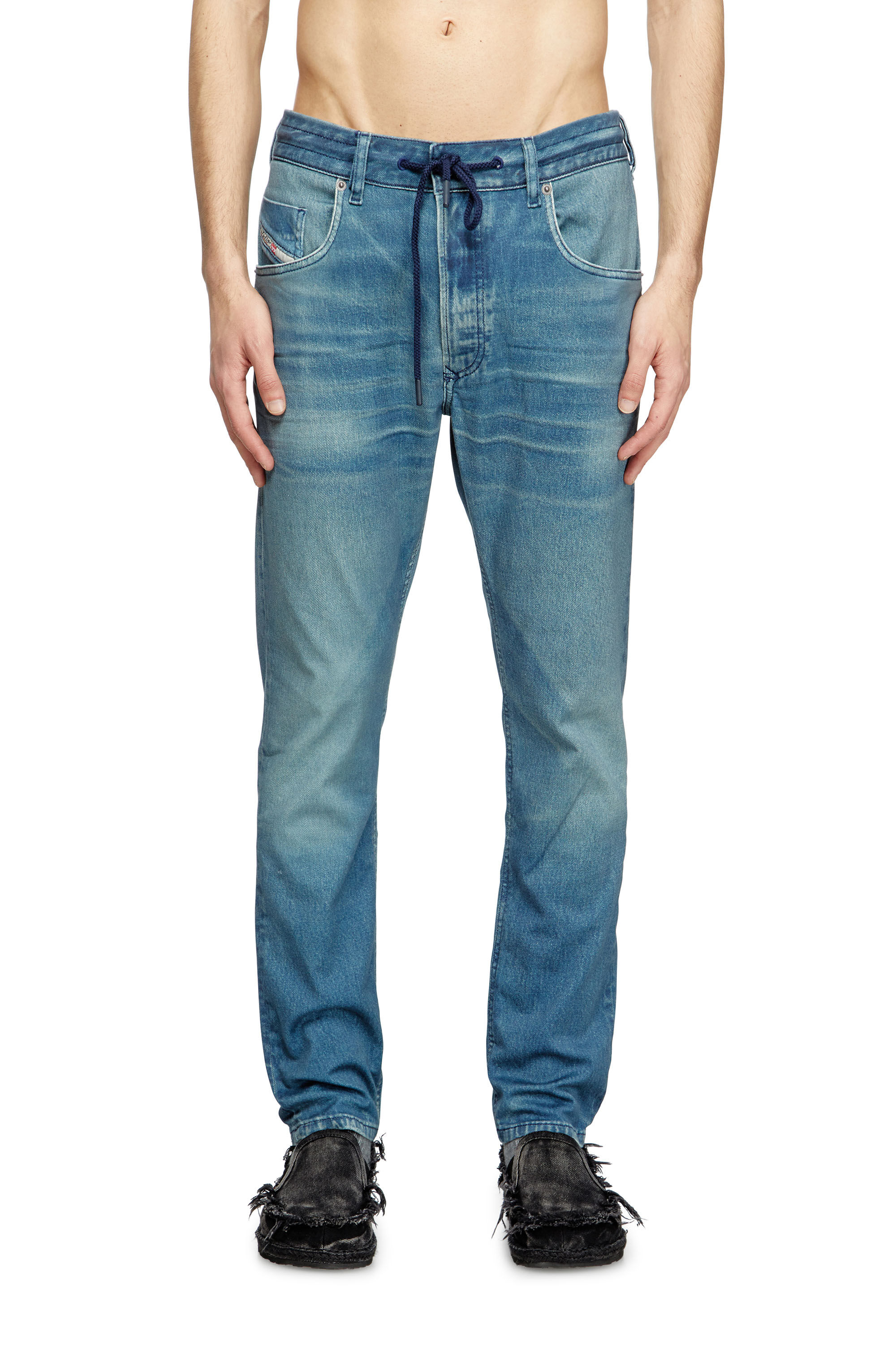 Diesel - Regular 2032 D-Krooley Joggjeans® 068PC Homme, Bleu Clair - Image 3