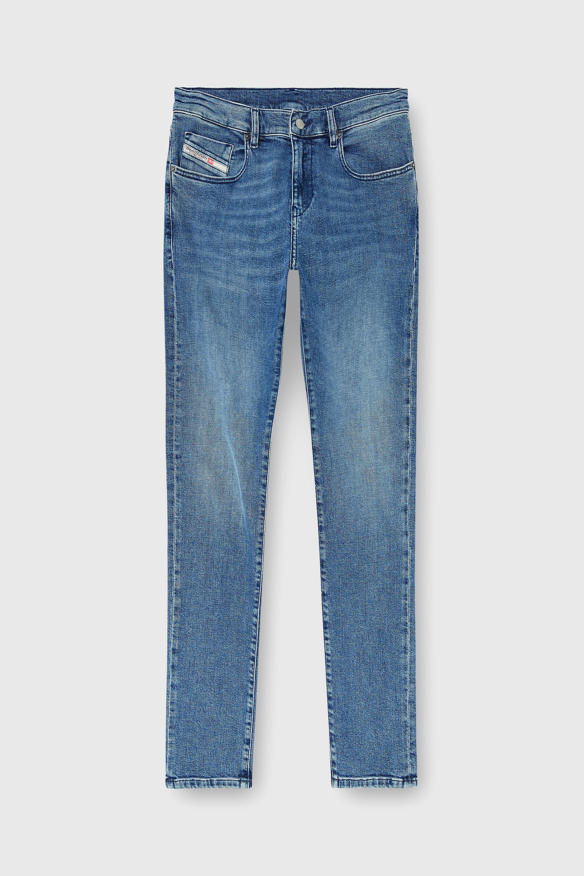 Diesel - Slim Jeans 2019 D-Strukt 0HDBK Homme, Bleu moyen - Image 6