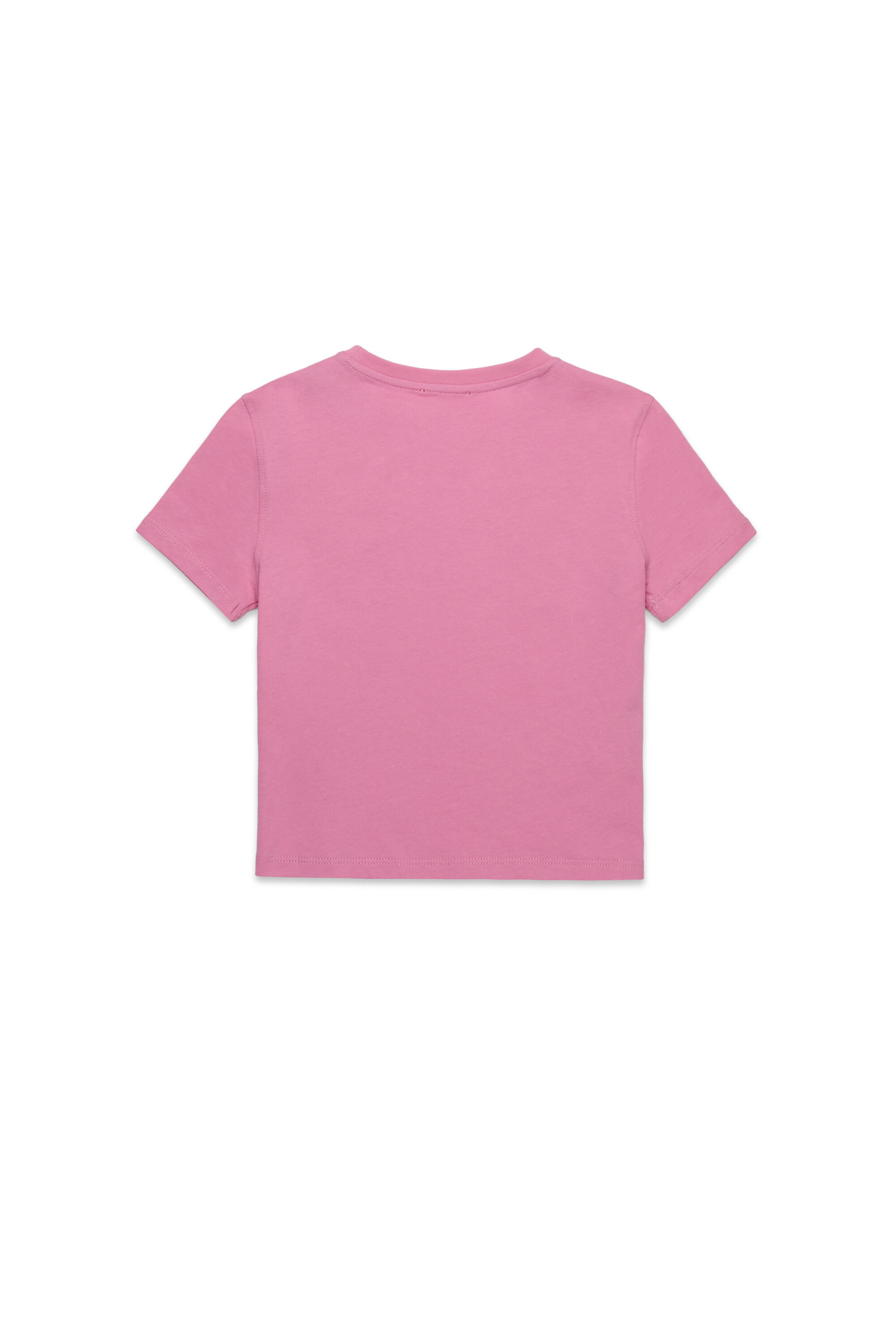 Diesel - TSLIGX, T-shirt avec logo Oval D en cristal Femme in Rose - 2