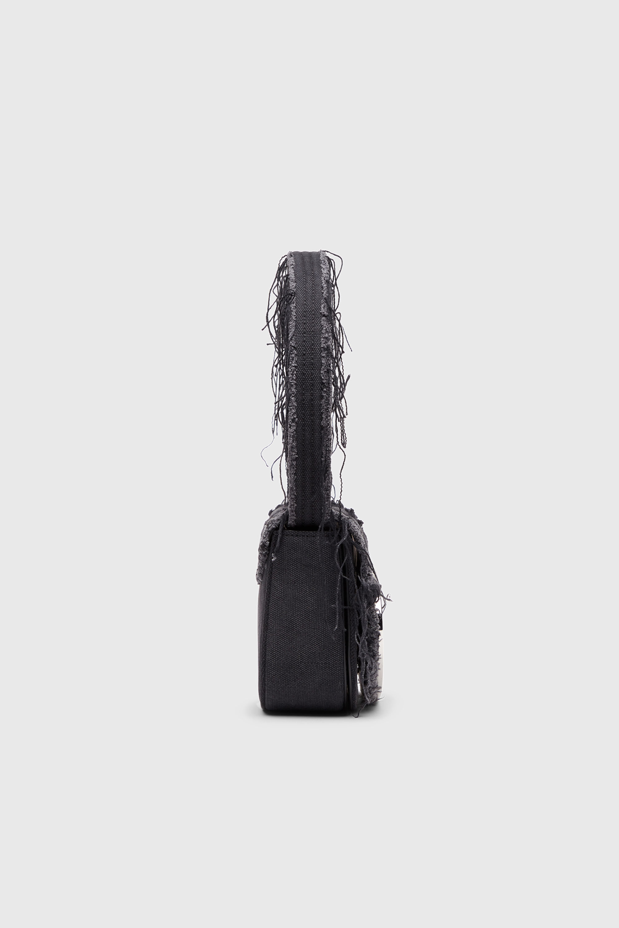 Diesel - 1DR, 1DR-Sac &agrave; bandouli&egrave;re embl&eacute;matique en toile et cuir Femme in Noir - 5