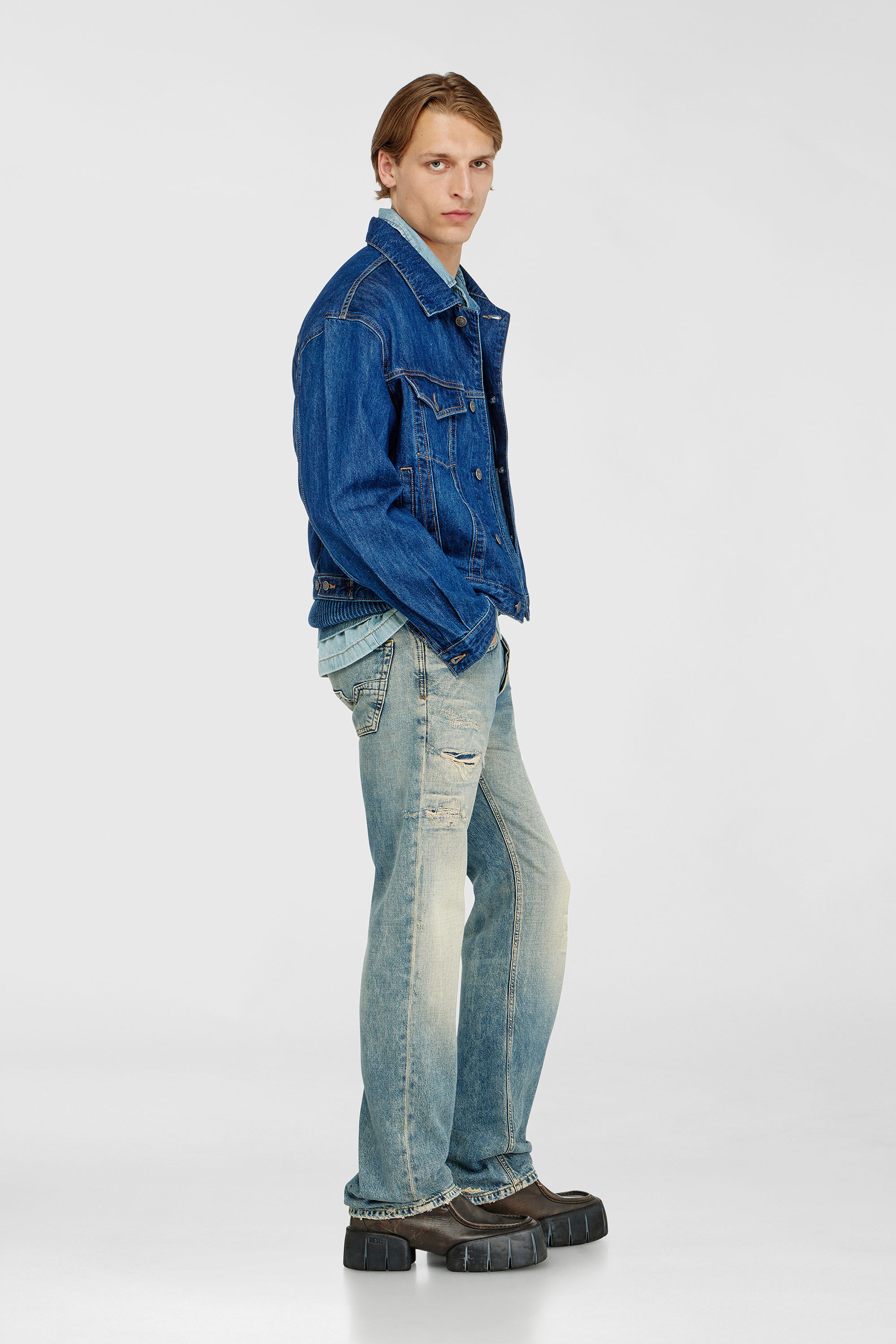 Diesel - Regular Jeans 1985 Larkee 09P62 Homme, Bleu moyen - Image 2