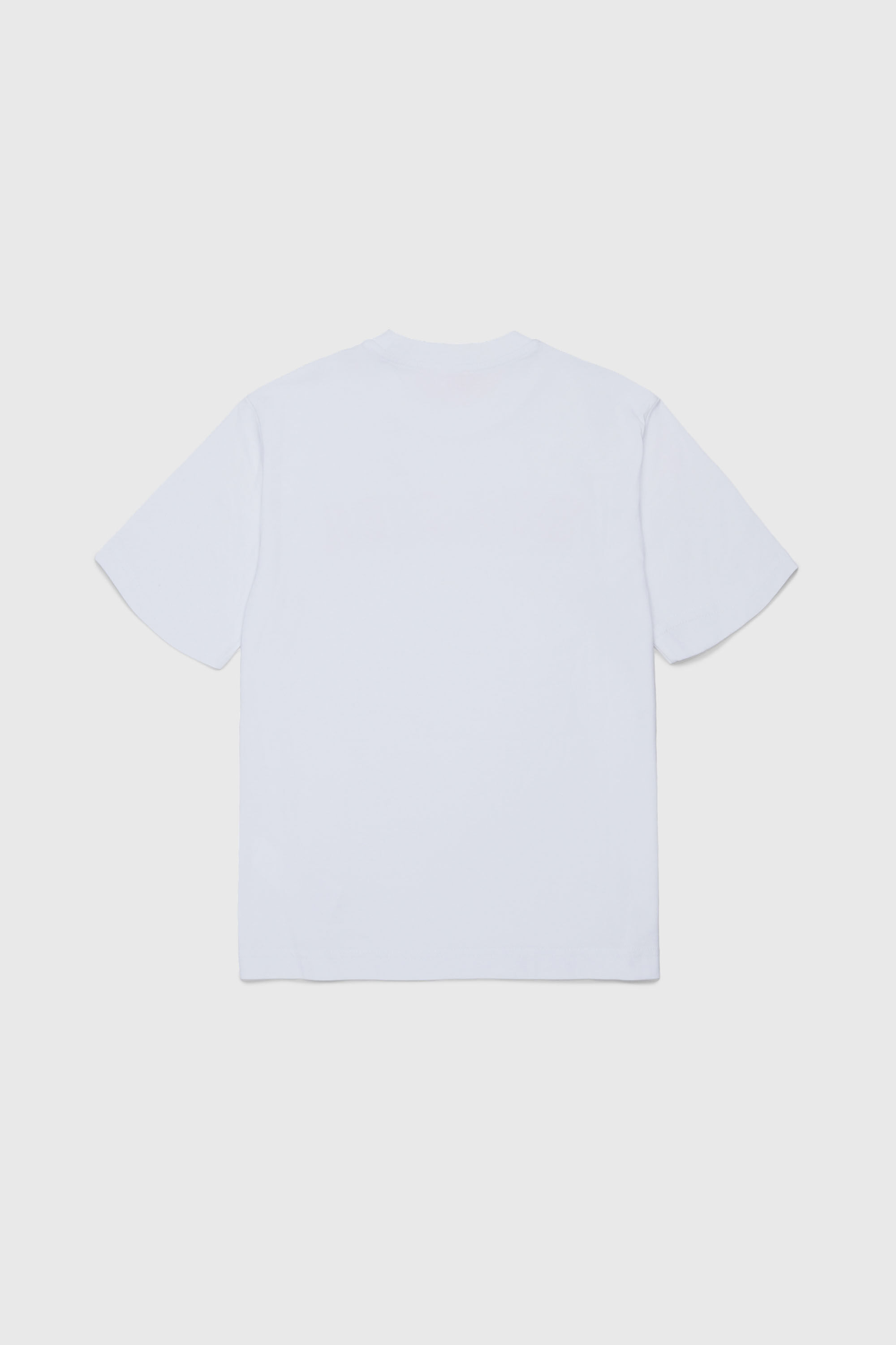 Diesel - TJEANS OVER, T-shirt en coton avec logo effet effiloch&eacute; Homme in Blanc - 2