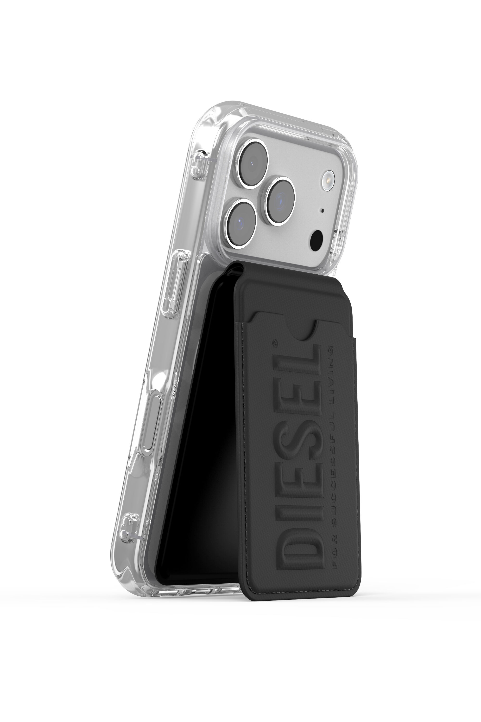 Diesel - 60449  CREDIT CARD HOLDER, Porte-cartes Magsafe 3D Biscotto Mixte in Noir - 6