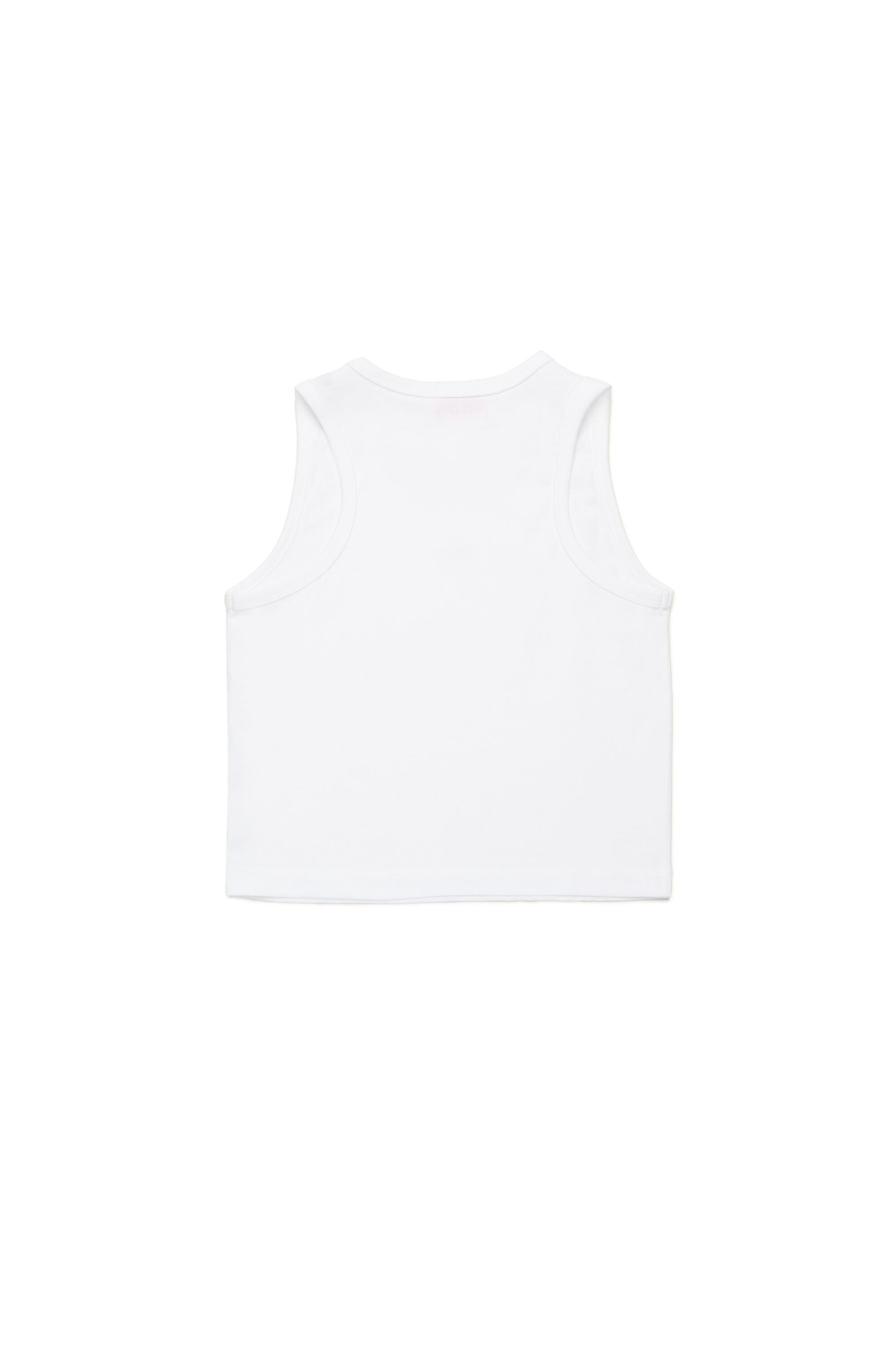 Diesel - TASPYRD, Débardeur avec empiècement logo D Femme in Blanc - 2