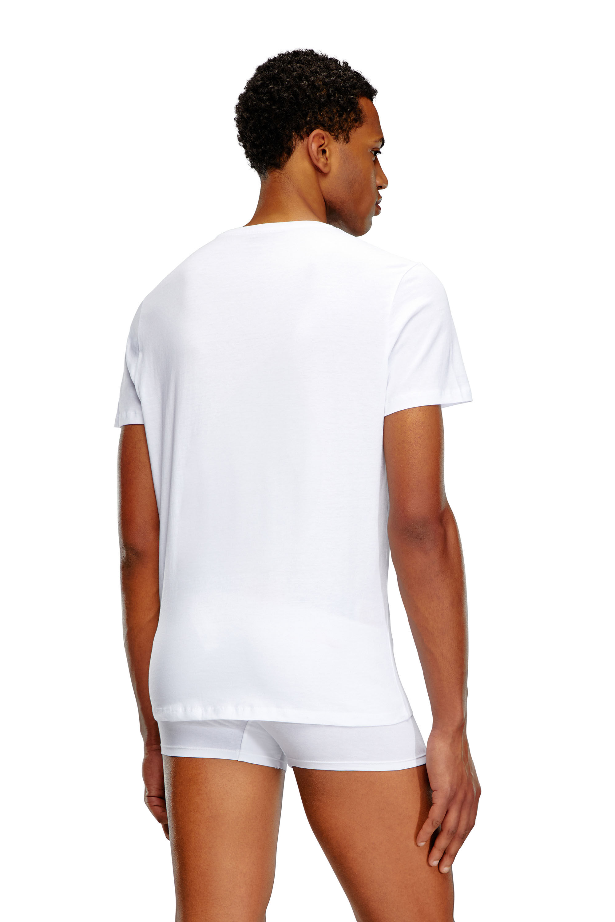Diesel - UMTEE-MICHAEL3PACK, Homme Lot de trois T-shirts avec col en V in Blanc - Image 4