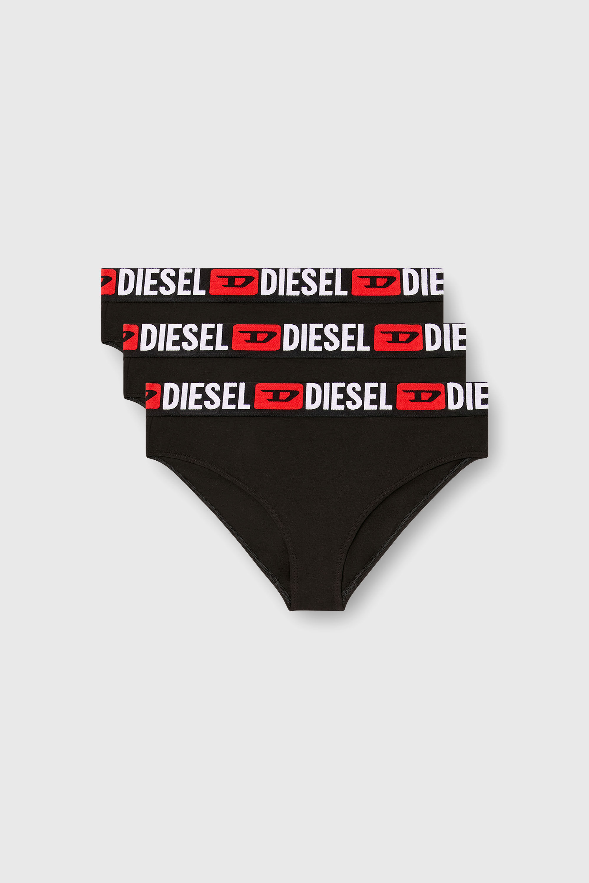 Diesel - SAM-D-CORE-3PACK, Lot de trois culottes avec maxi logo &agrave; la taille Femme in Noir - 2