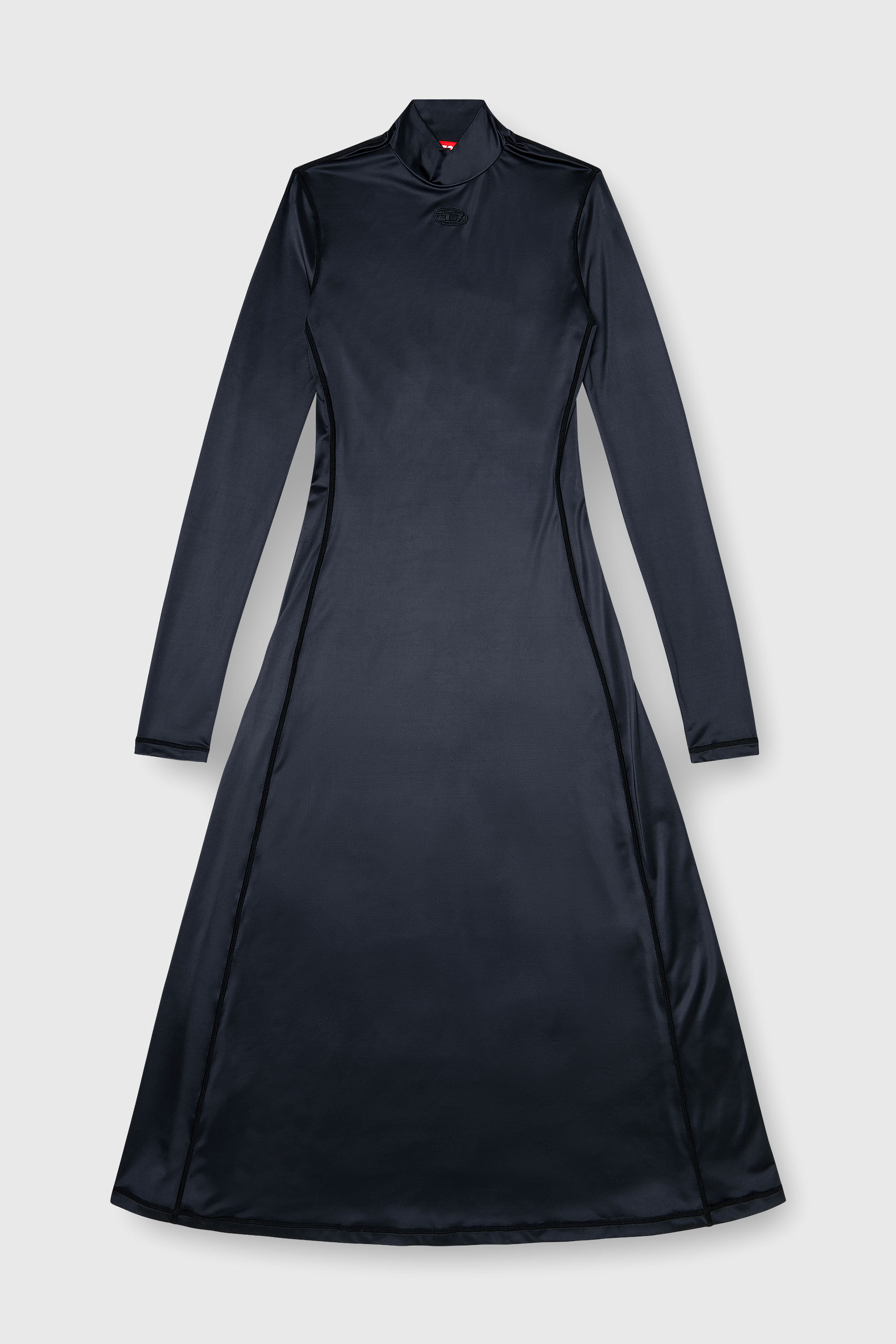 Diesel - D-UNGO, Robe midi fluide &agrave; col montant Femme in Noir - 2