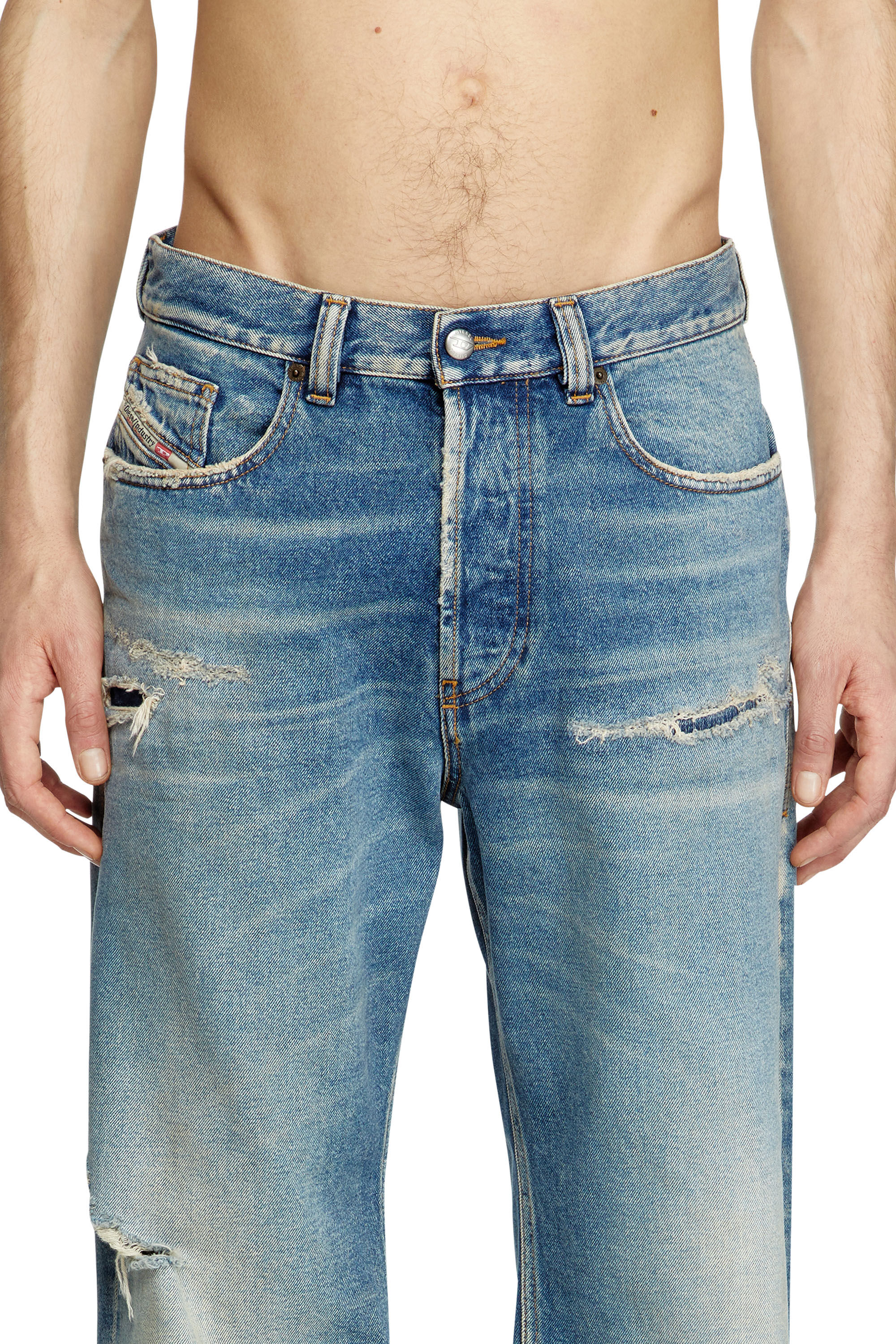 Diesel - Regular Jeans 2024 D-Macs 09L43 Homme, Bleu moyen - Image 5