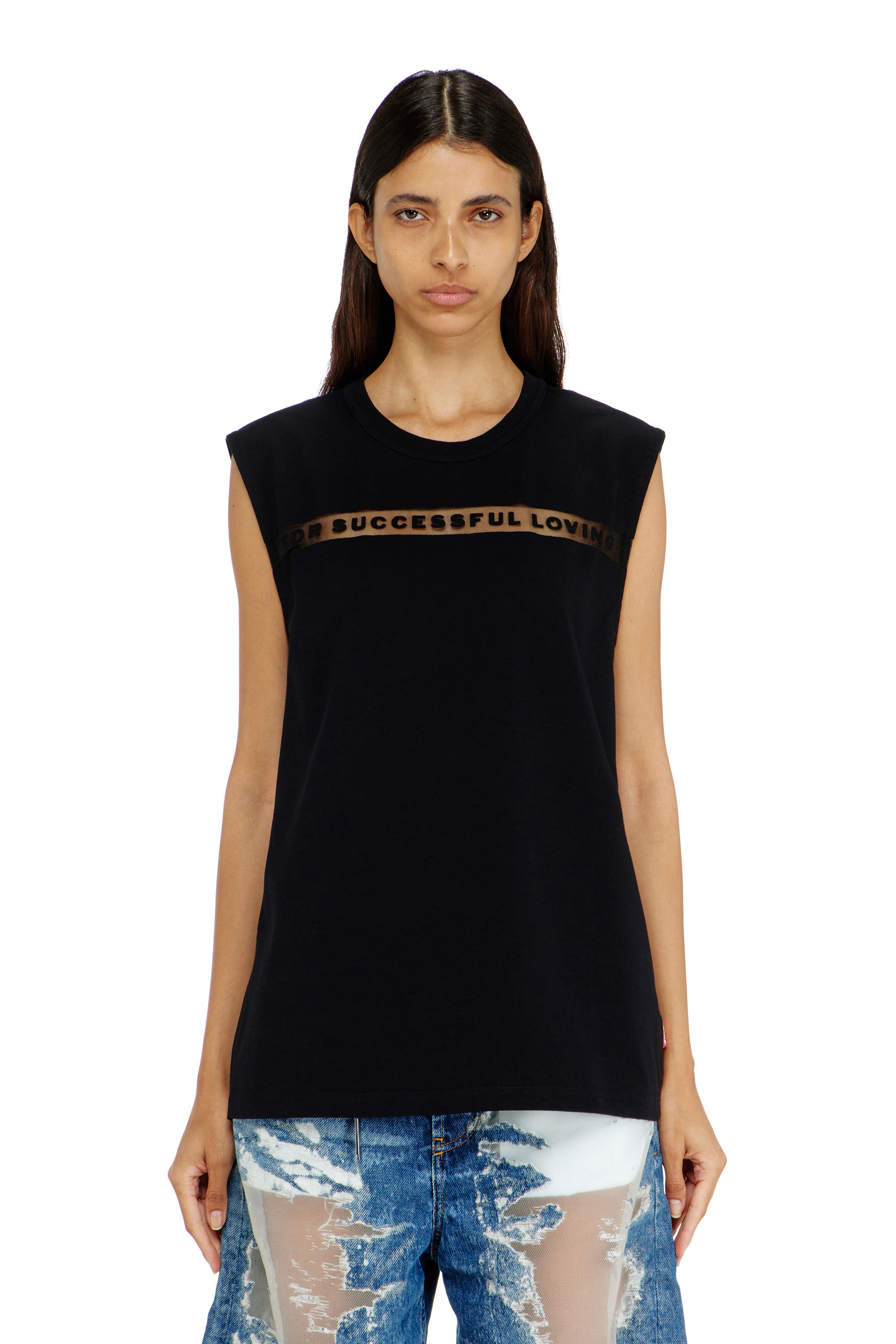 Diesel - PR-T-NORM-BISC-MATI-R, D&eacute;bardeur avec logo For Successful Loving Mixte in Noir - 6