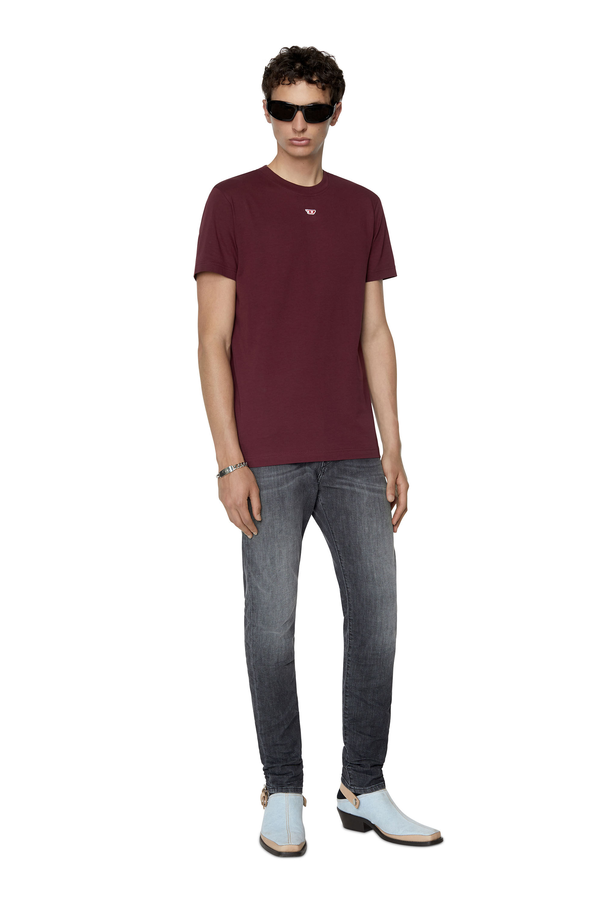Diesel - Slim D-Strukt JoggJeans® 09D52, Black/Dark grey - Image 1