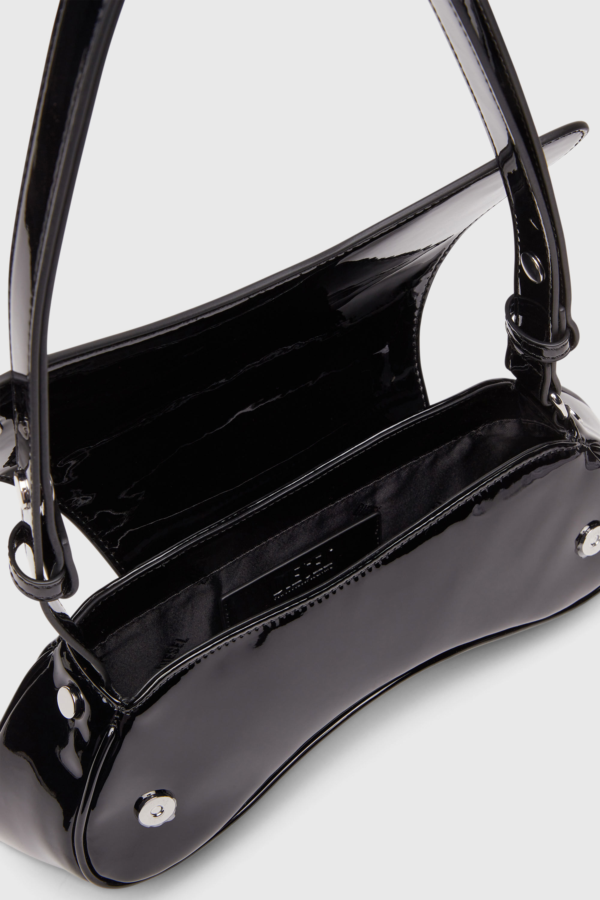 Diesel - PLAY CROSSBODY, Play-Sac &agrave; bandouli&egrave;re glossy Femme in Noir - 4