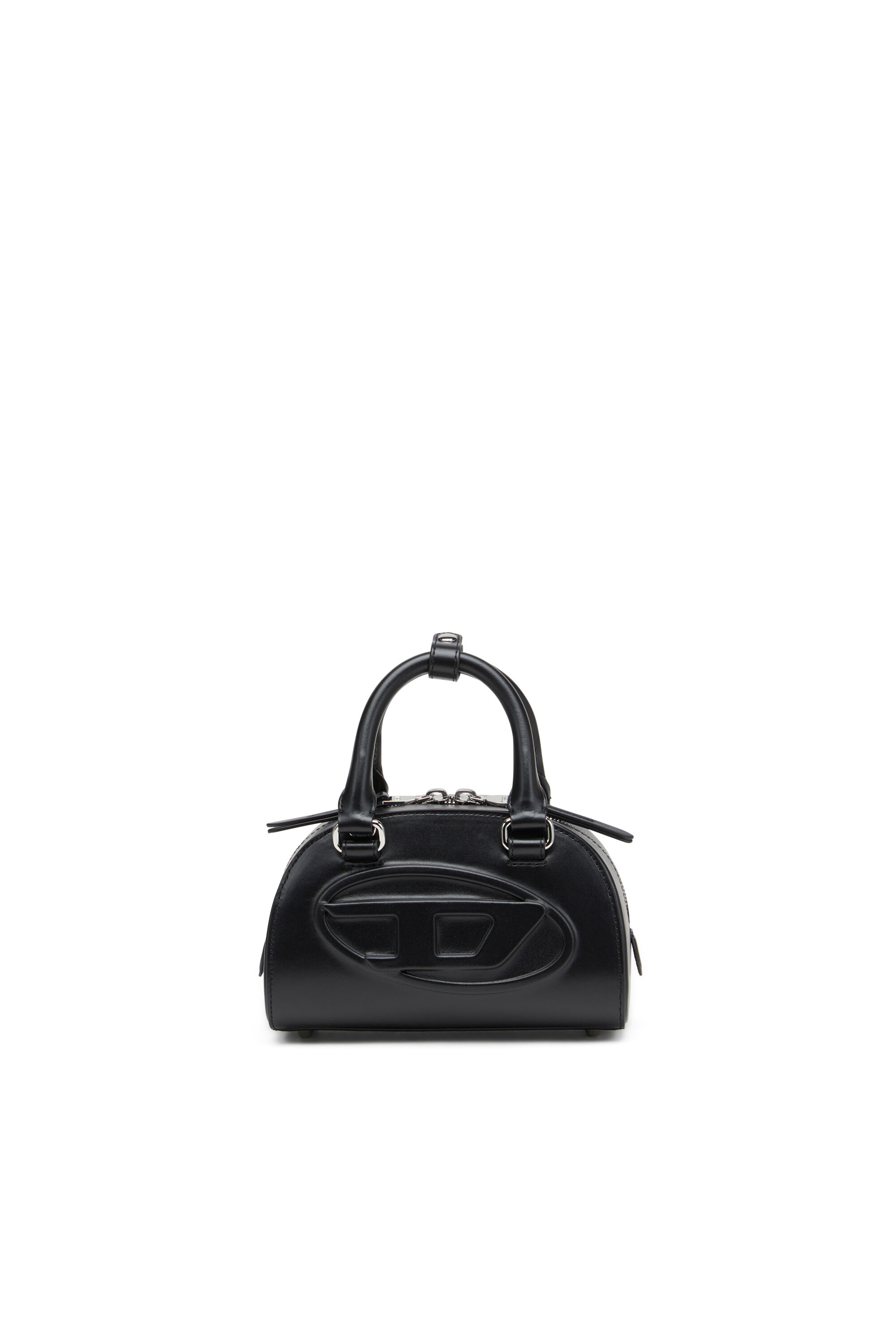 Diesel - 1DR DOME CROSSBODY, Mini sac bowling en cuir Femme in Noir - 1