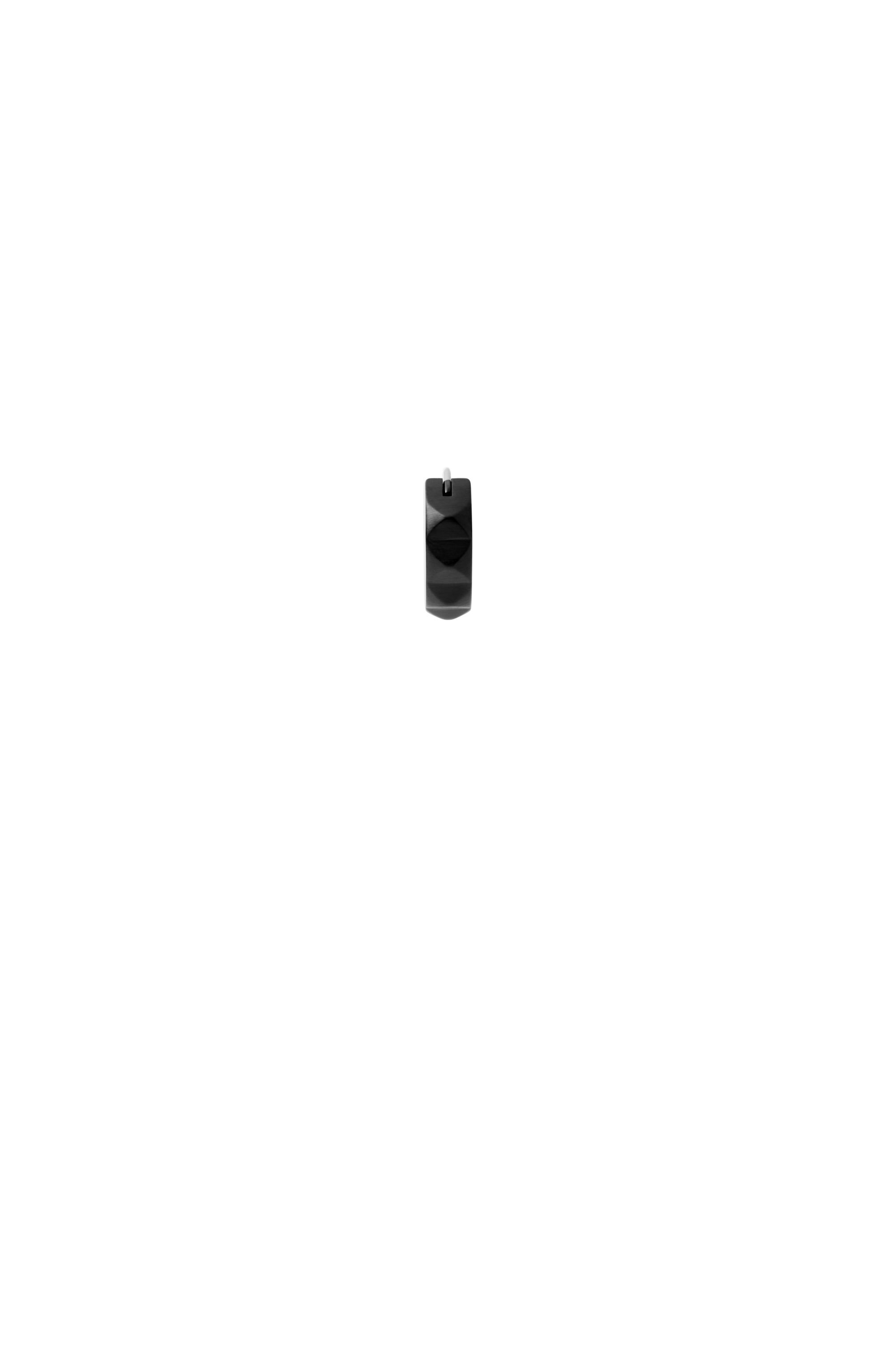 Diesel - DX1273, Anneau d'oreille clouté en acier inoxydable noir Homme in Noir - 2