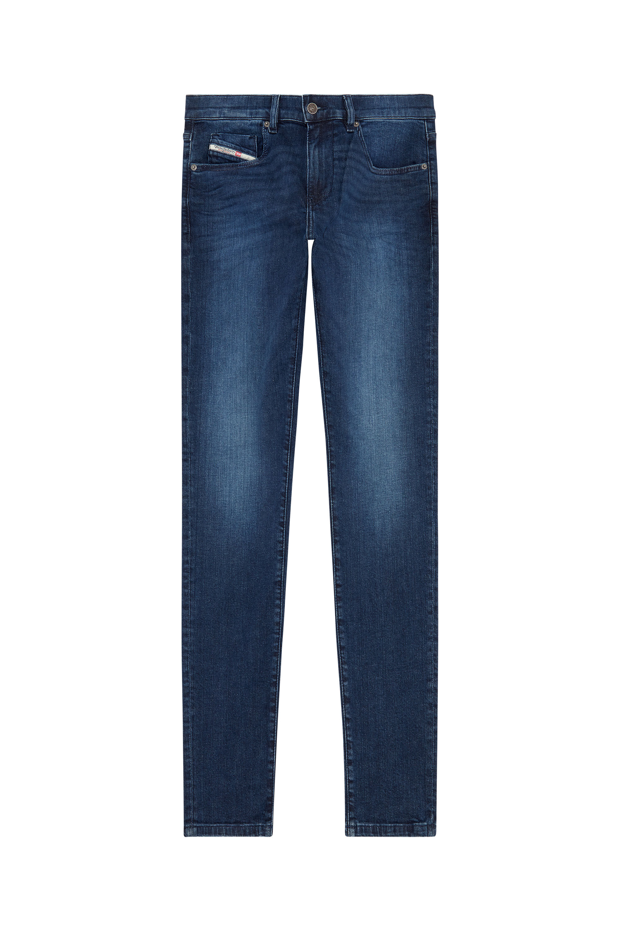 Diesel - Slim Jeans 2019 D-Strukt 0CNAA, Bleu Foncé - Image 2